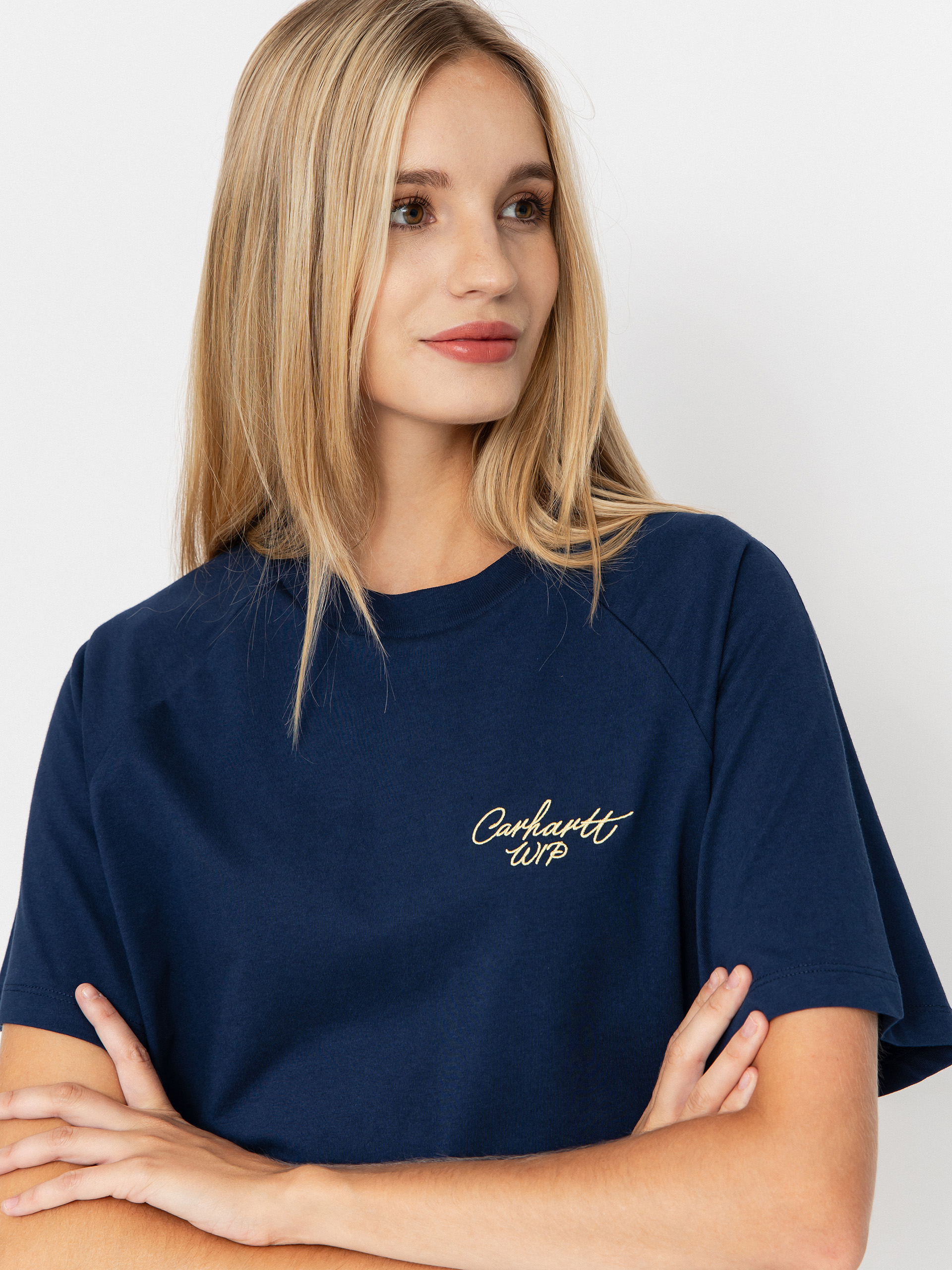 Carhartt WIP T-Shirt Signature Wmn (jupiter/air yellow)