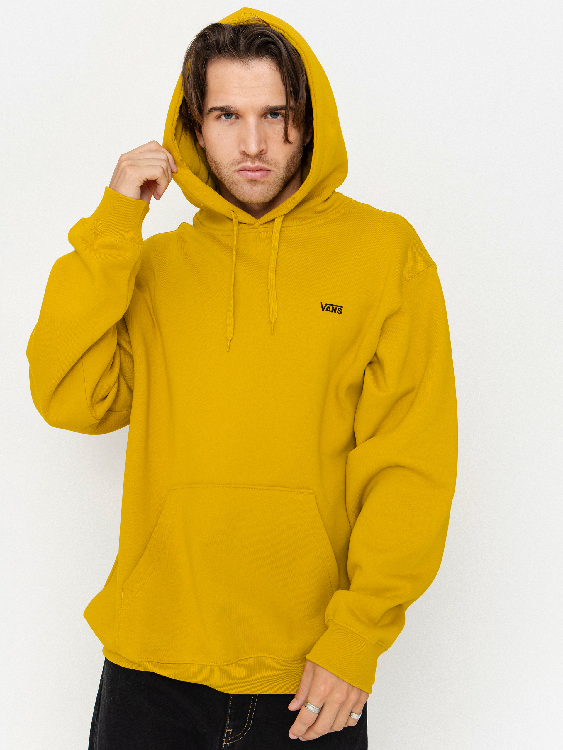 Vans Left Chest II Loose HD Hoodie (heritage mustard)