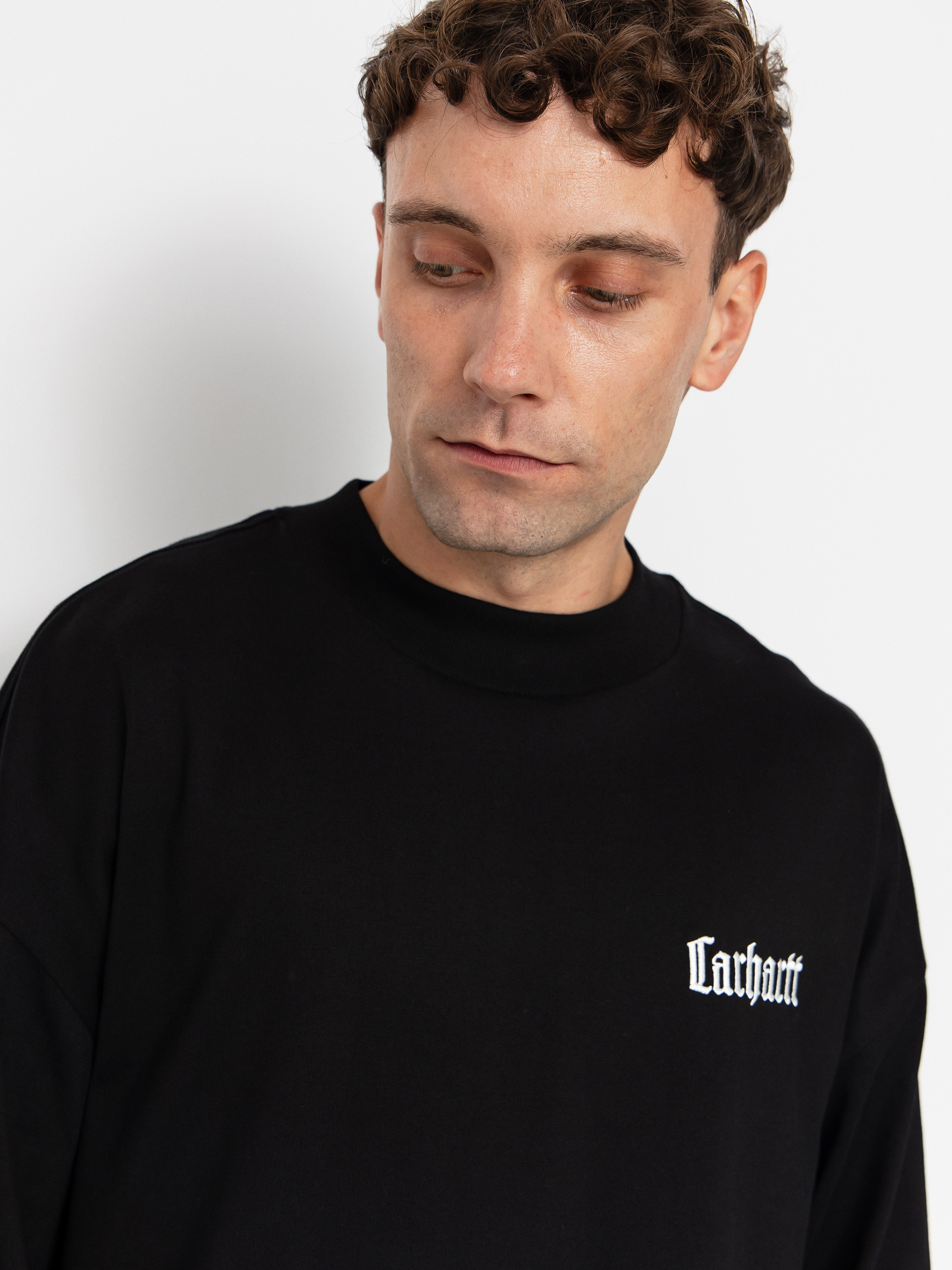 Carhartt WIP Longsleeve Schooling Mockneck (black/wax)