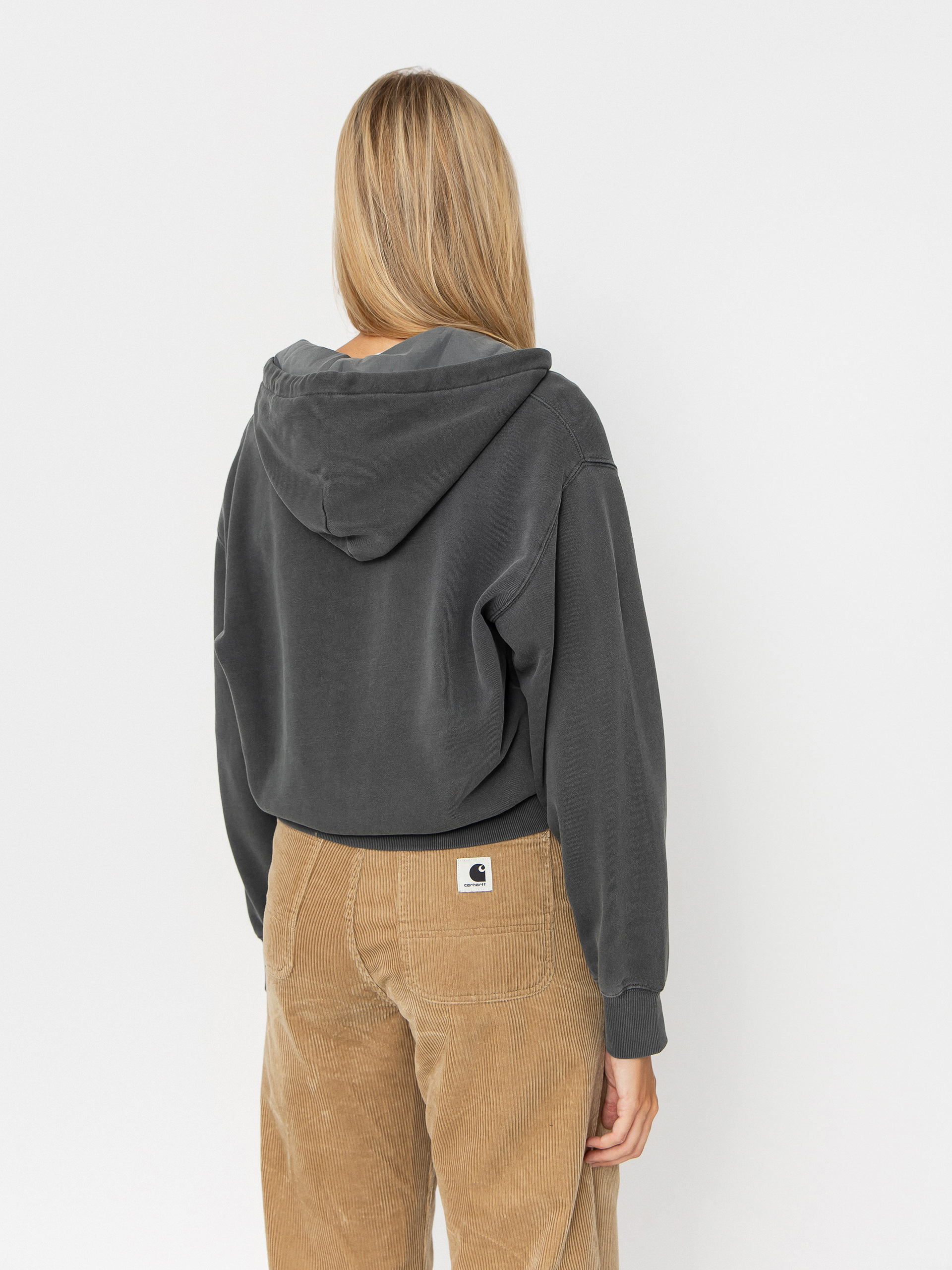 Carhartt WIP Nelson ZHD Wmn Hoodie (black/garment dyed)