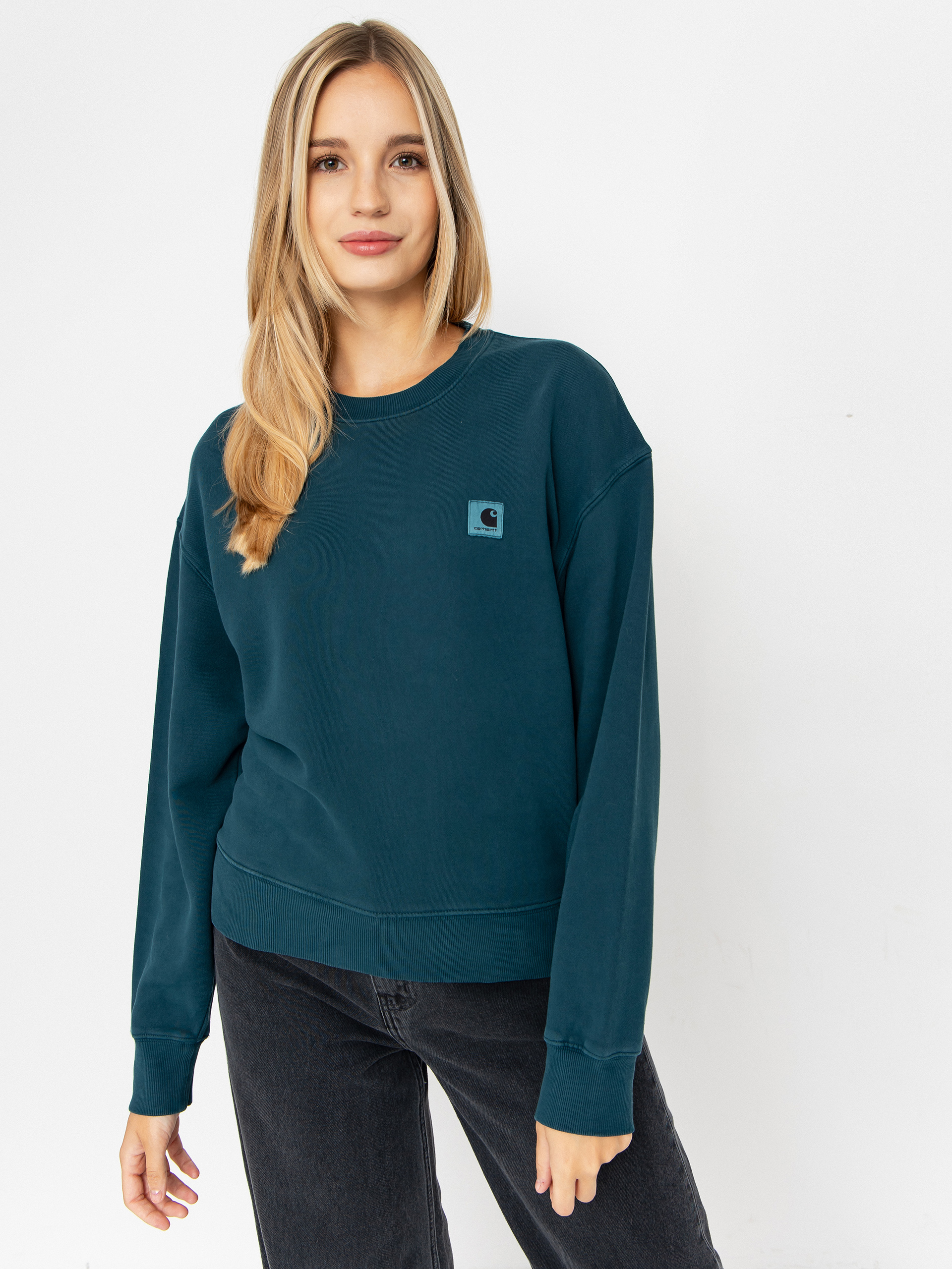 Carhartt WIP Nelson Wmn Sweatshirt (deep lagoon/garment dyed)