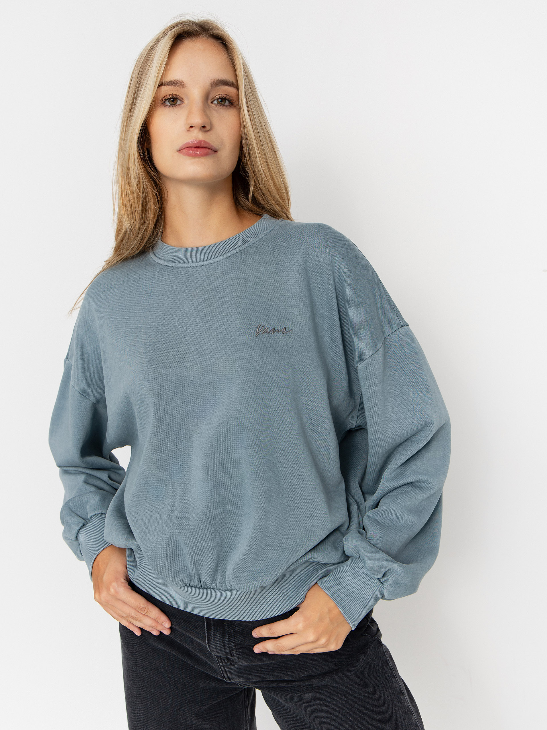 Vans Retro Crew Wmn Sweatshirt - green (stormy weather)