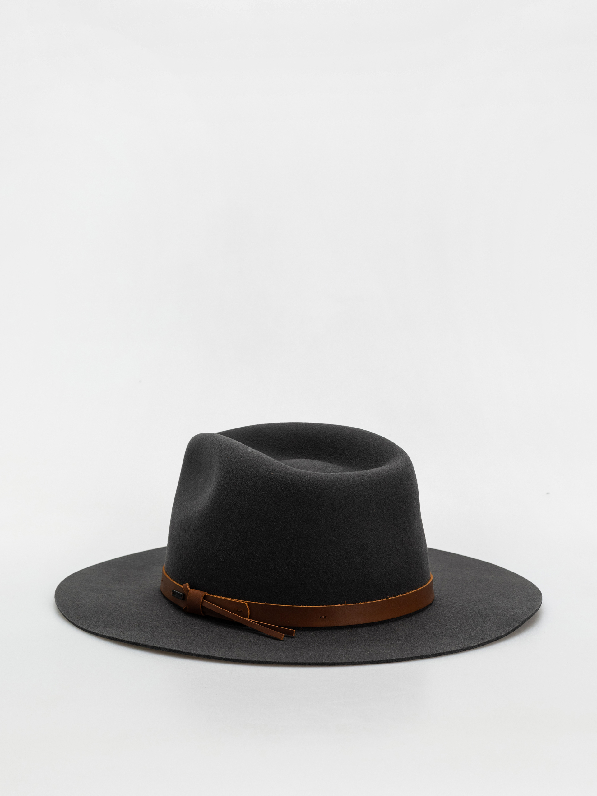 Brixton Black Hat with Tan Details Field Proper Hat | Black – Pigment main image 4