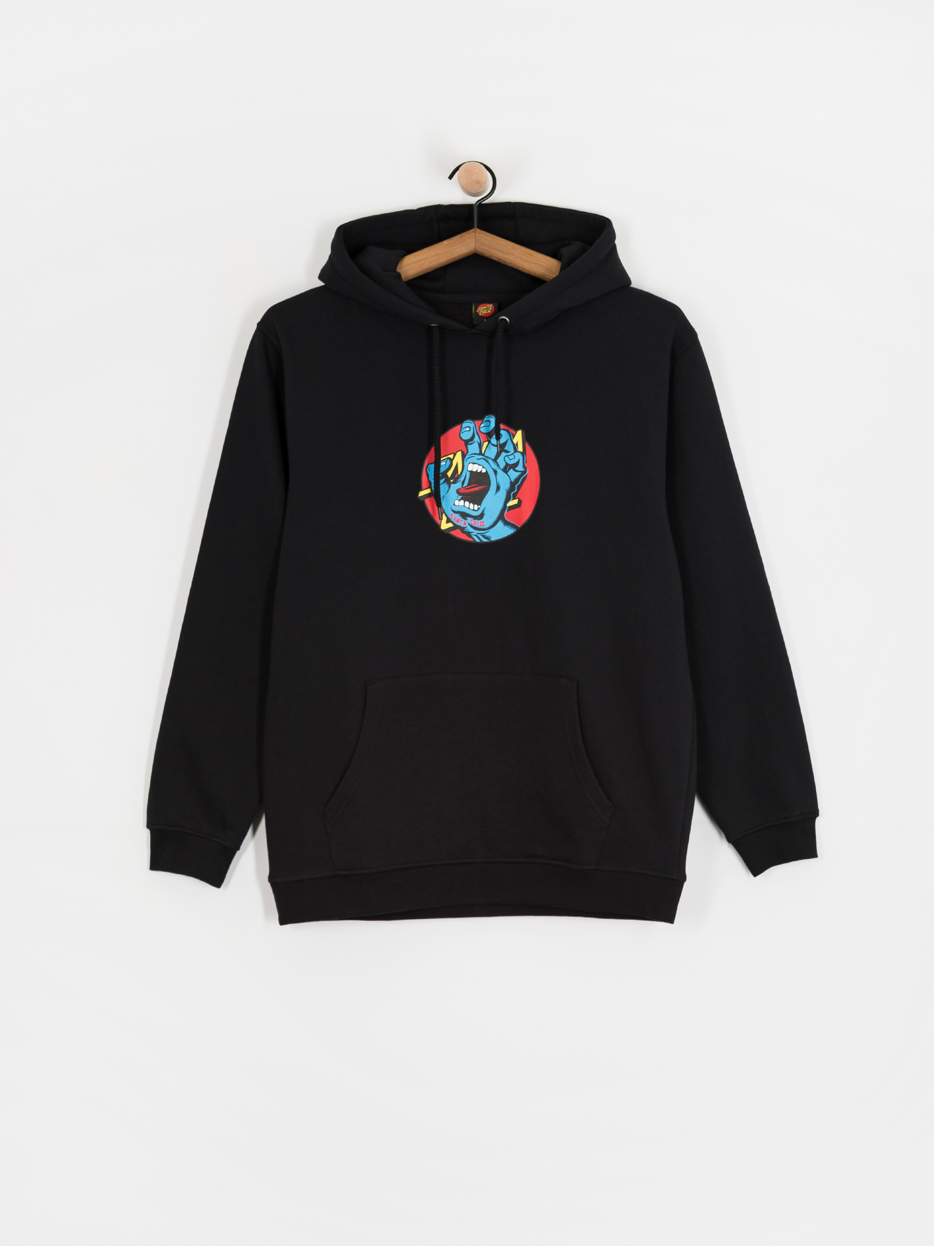 Santa Cruz Sweatshirt Hand Dot Front (black)