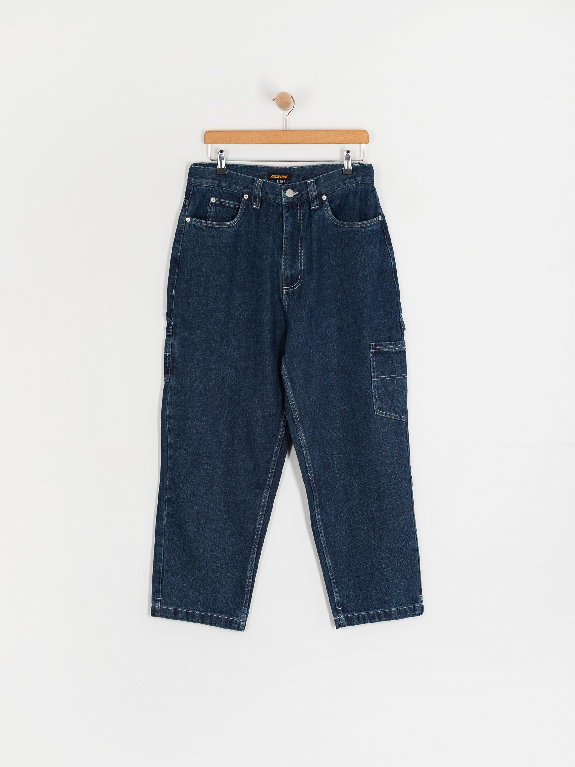 Santa Cruz Pants Carpenter - navy blue (dark denim/white)