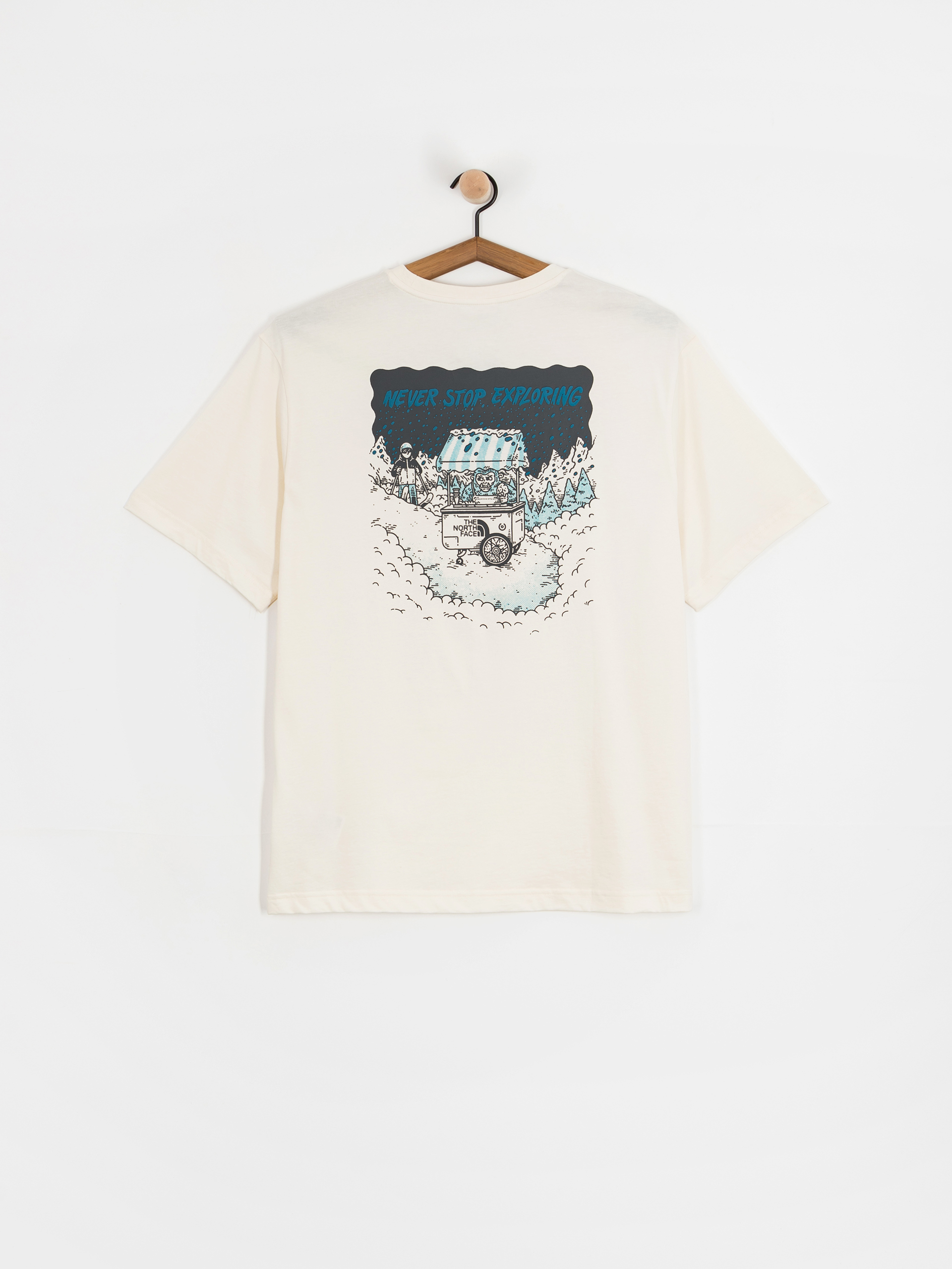 The North Face Powder Days Relaxed Graphic T-Shirt (white dune)