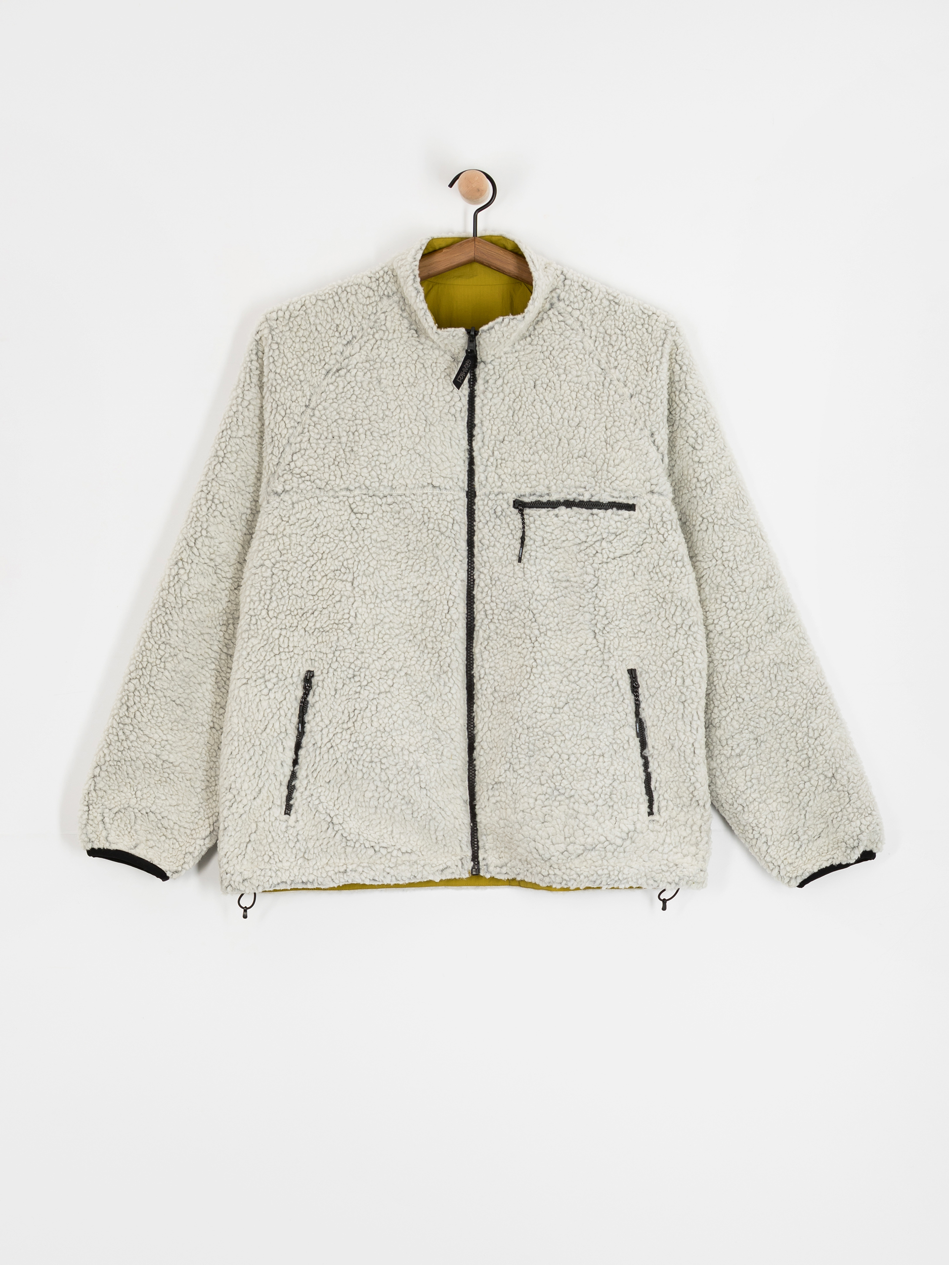 Gramicci Jacke Reversible Sherpa (natural/chartreuse)
