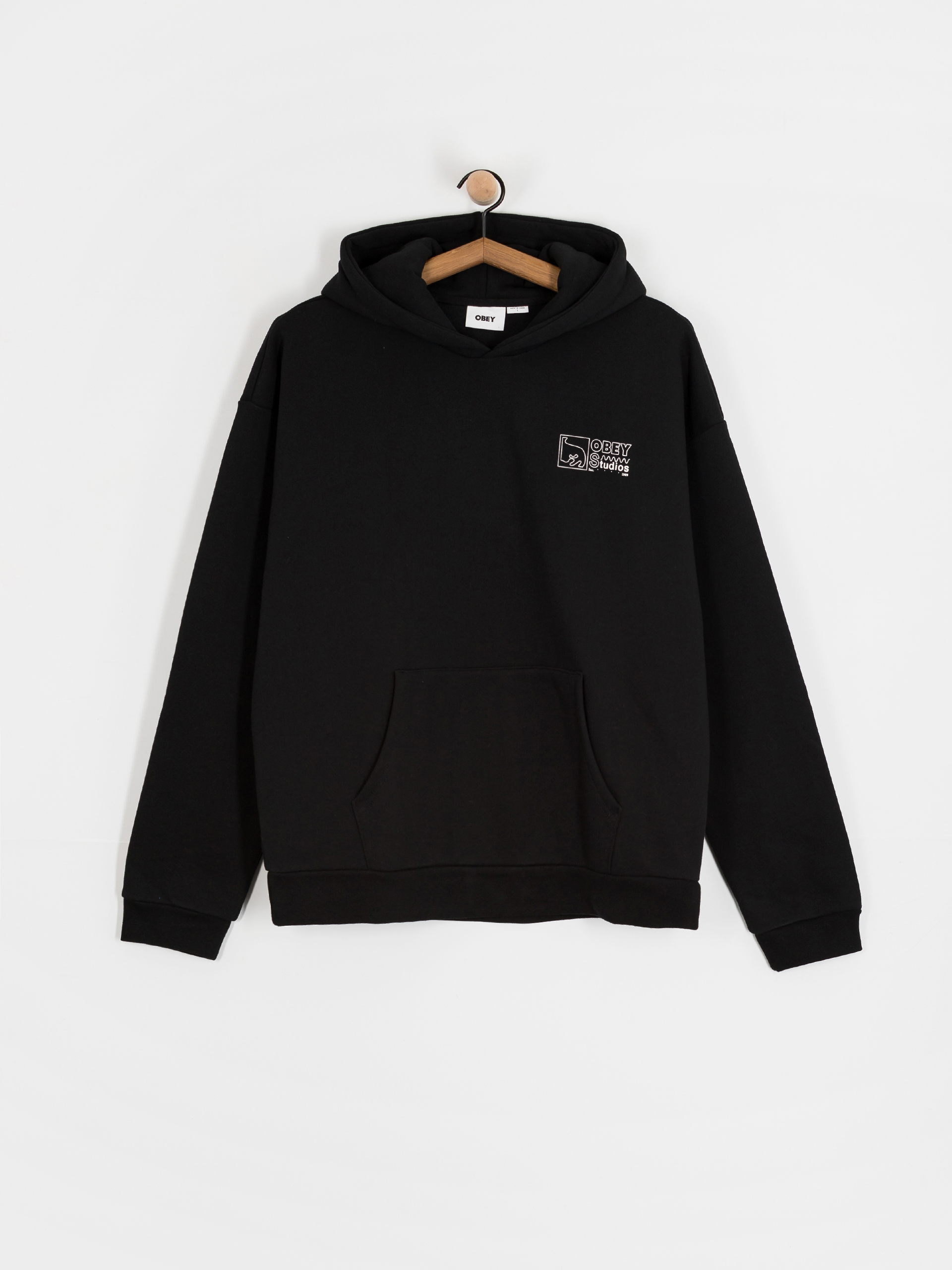 OBEY Hoodie Nico Extra Heavy HD (black)