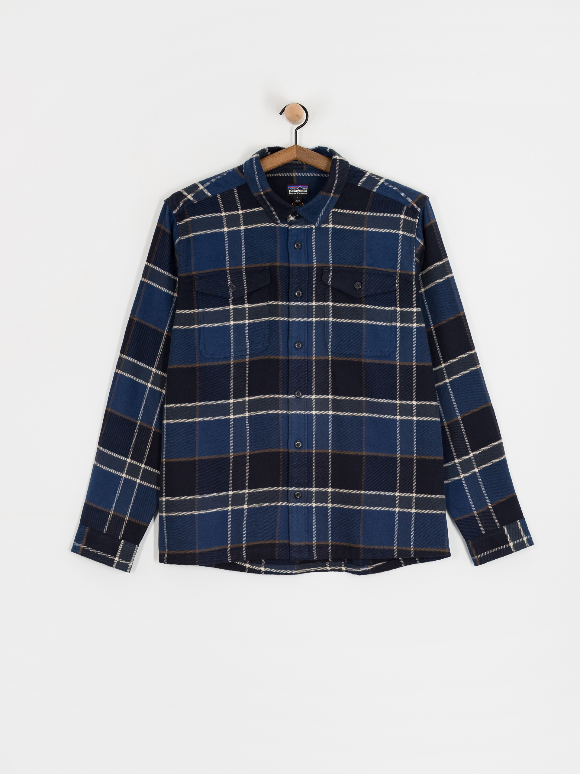 Patagonia Fjord Flannel Shirt (cycles sunken blue)