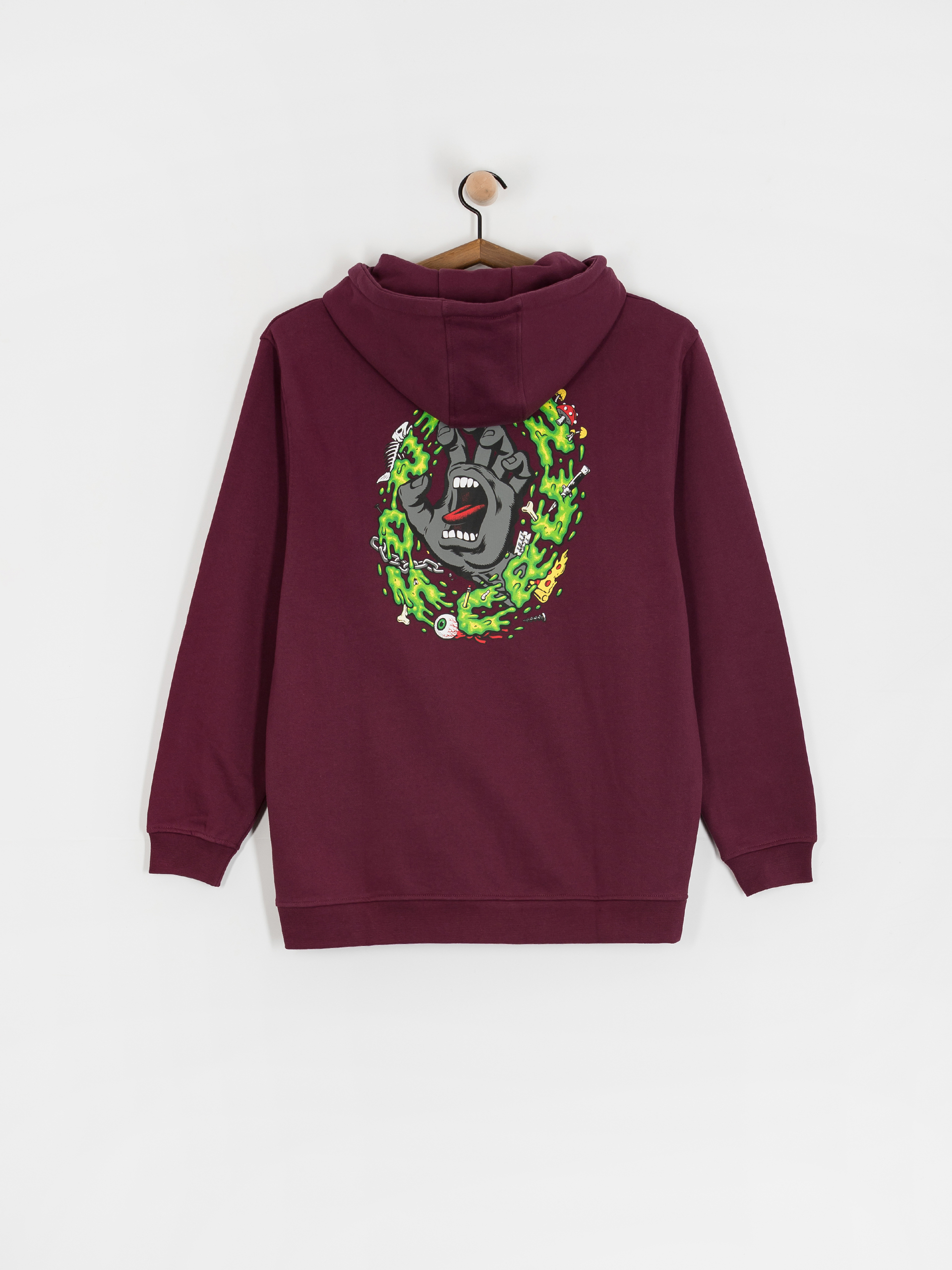 Santa Cruz Sweatshirt Slime Scream (dark cherry)