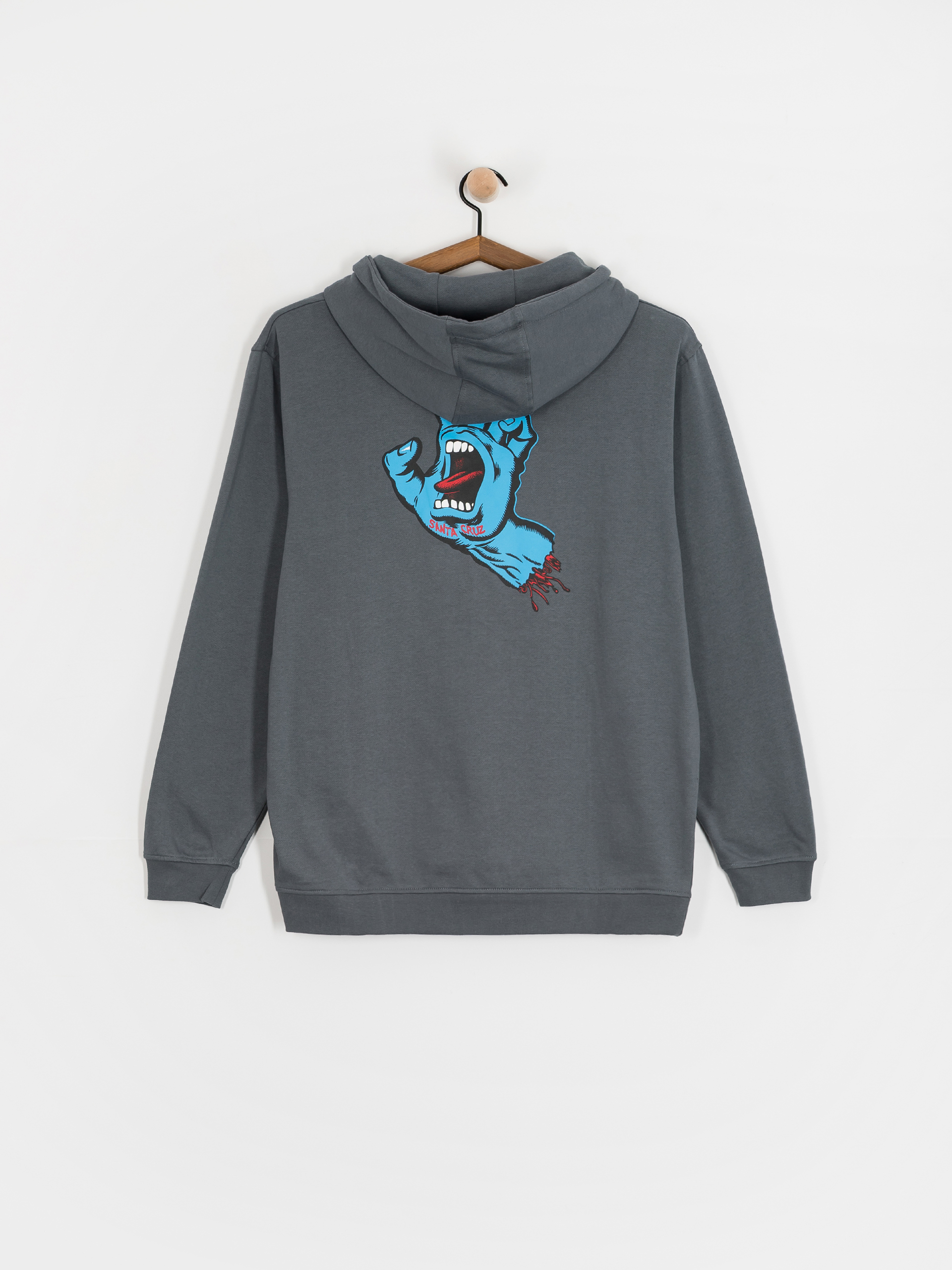 Santa Cruz Sweatshirt Screaming Hand Chest (storm grey)