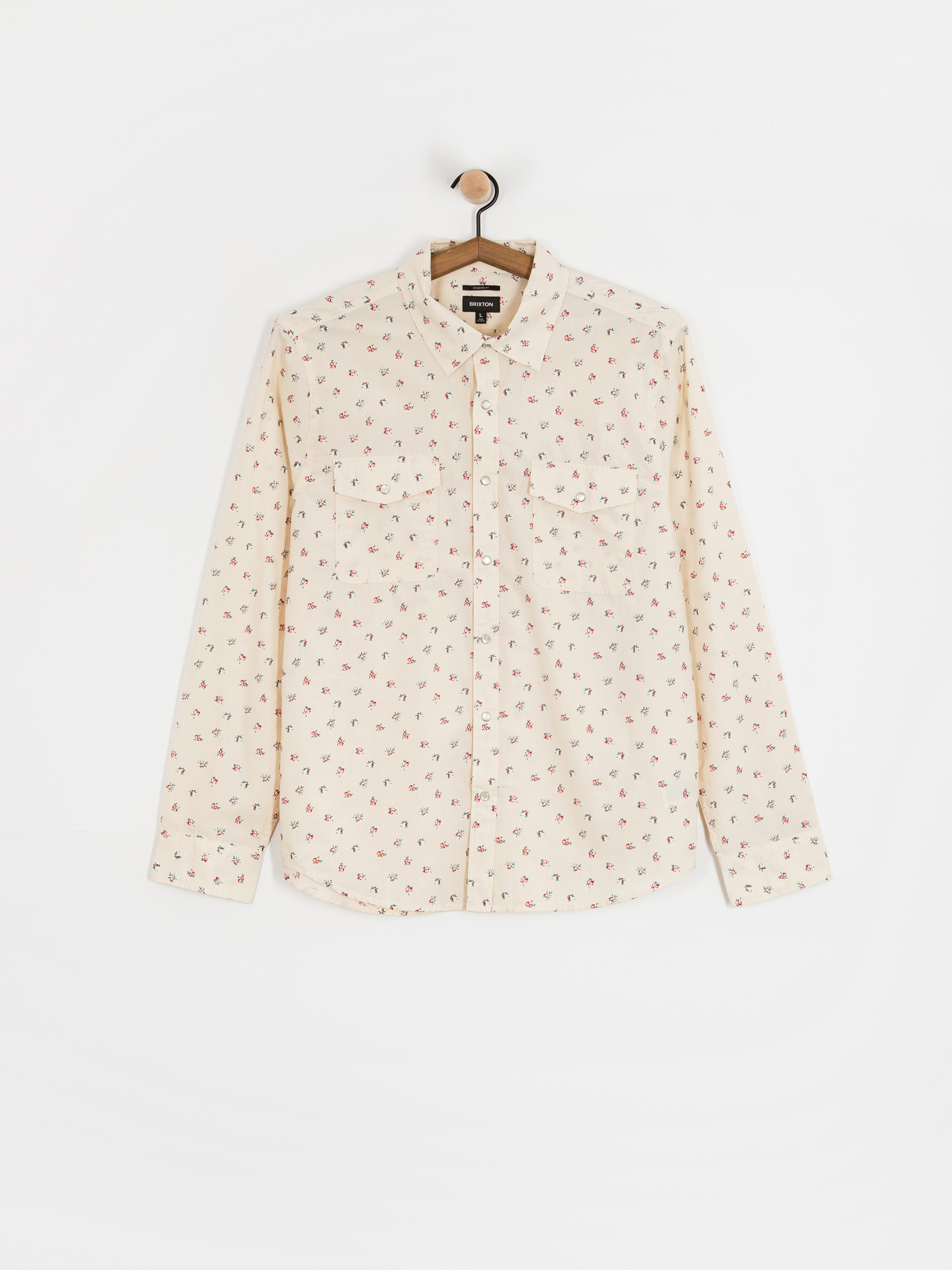 Brixton Shirt Wayne Wvn Ls (whitecap)