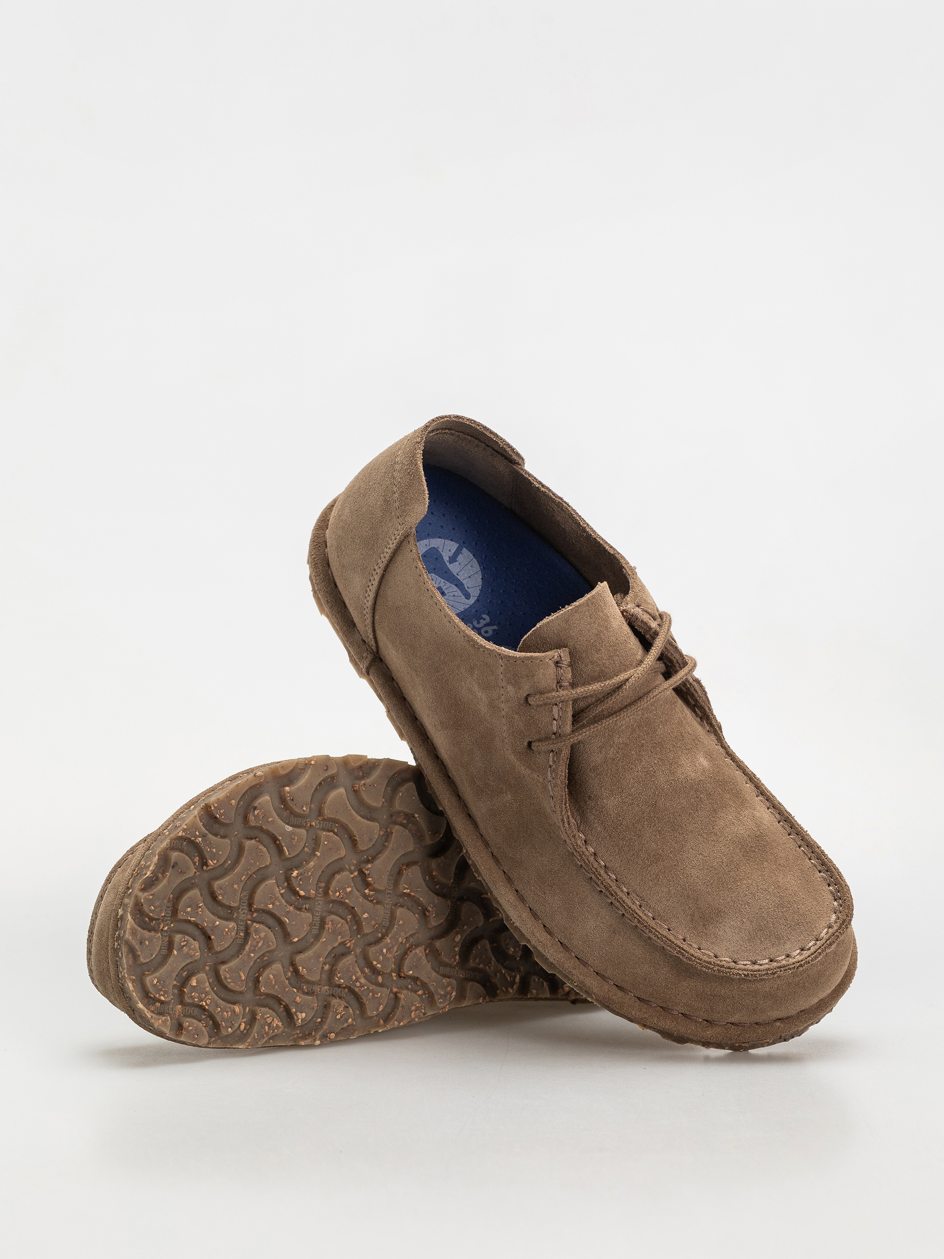 Birkenstock Utti Lace Suede Leather Narrow Wmn Flip-flops (gray taupe)