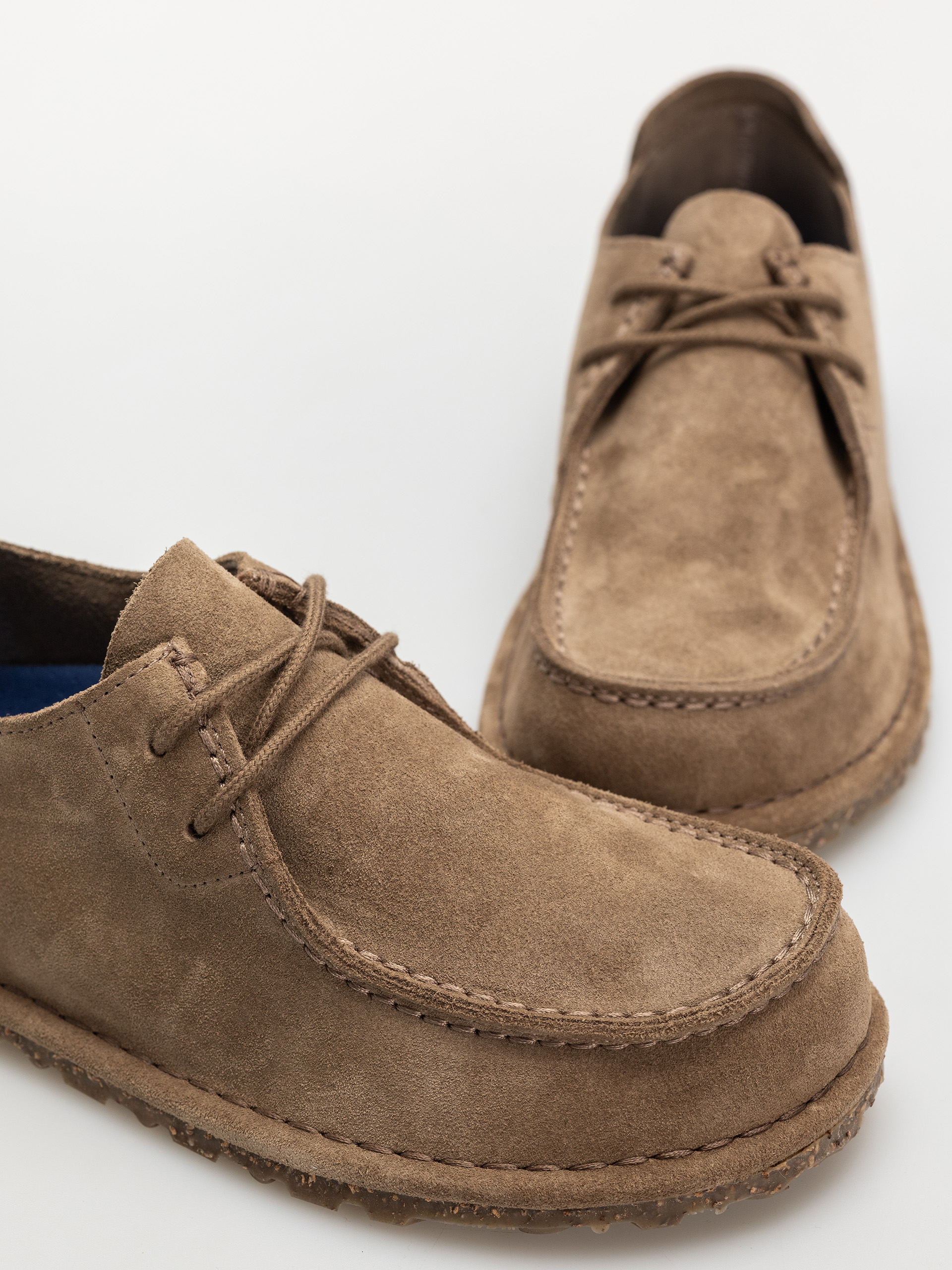 Birkenstock Utti Lace Suede Leather Narrow Wmn Flip-flops (gray taupe)