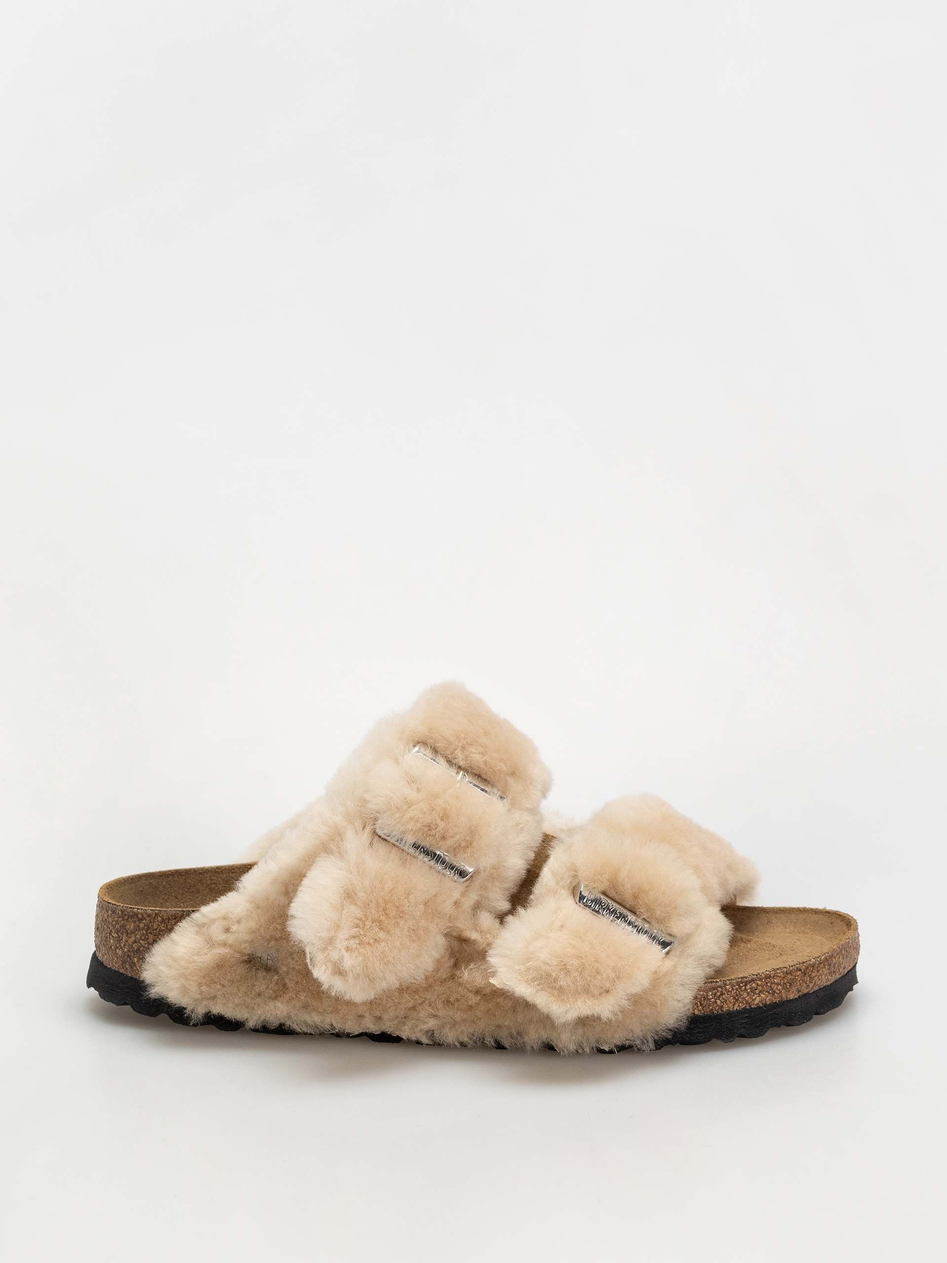 Birkenstock Arizona Shearling Cover Upper Narrow Flip flops Wmn (sandcastle)