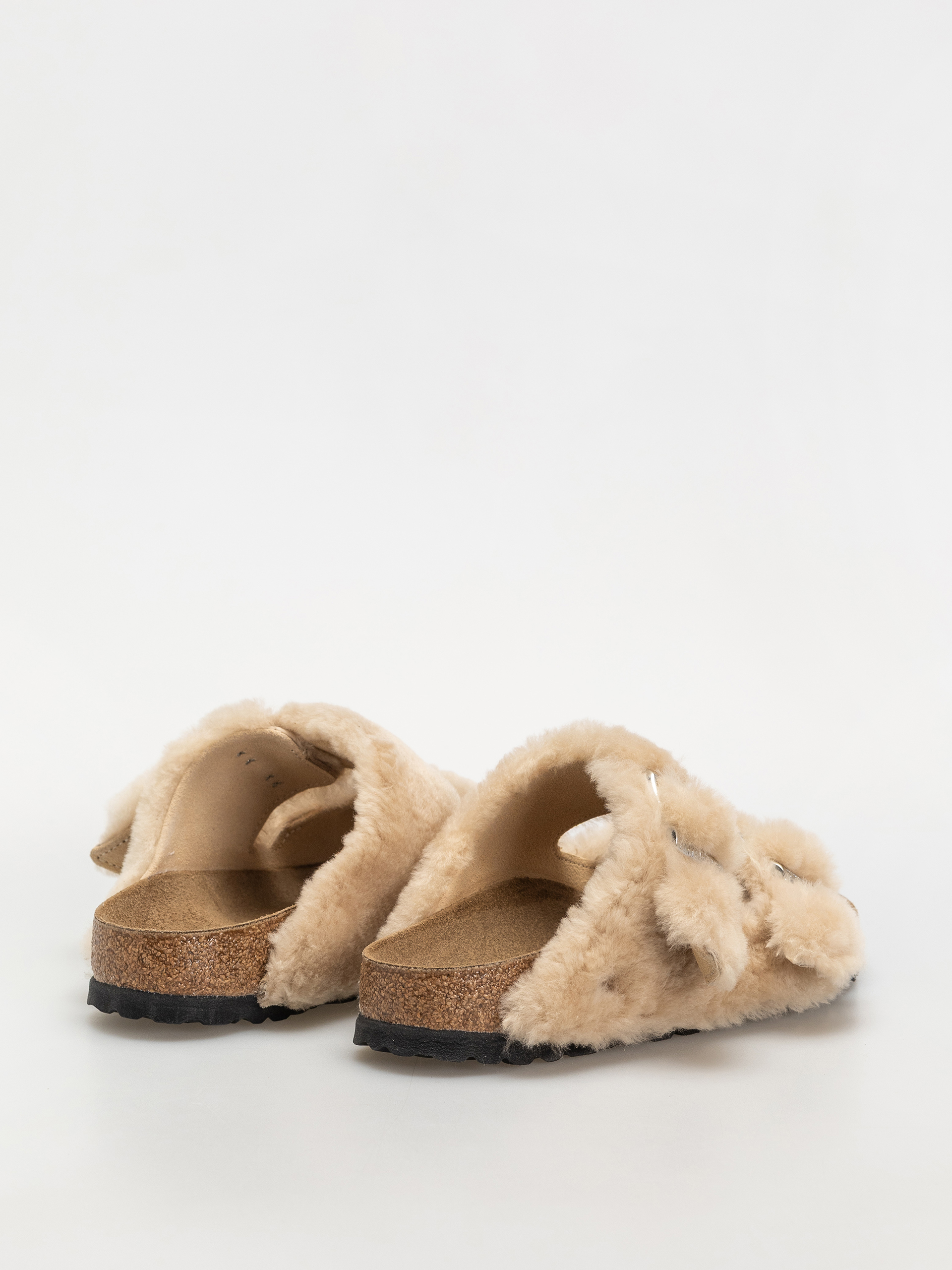 Birkenstock Arizona Shearling Cover Upper Narrow Flip-flops Wmn (sandcastle)