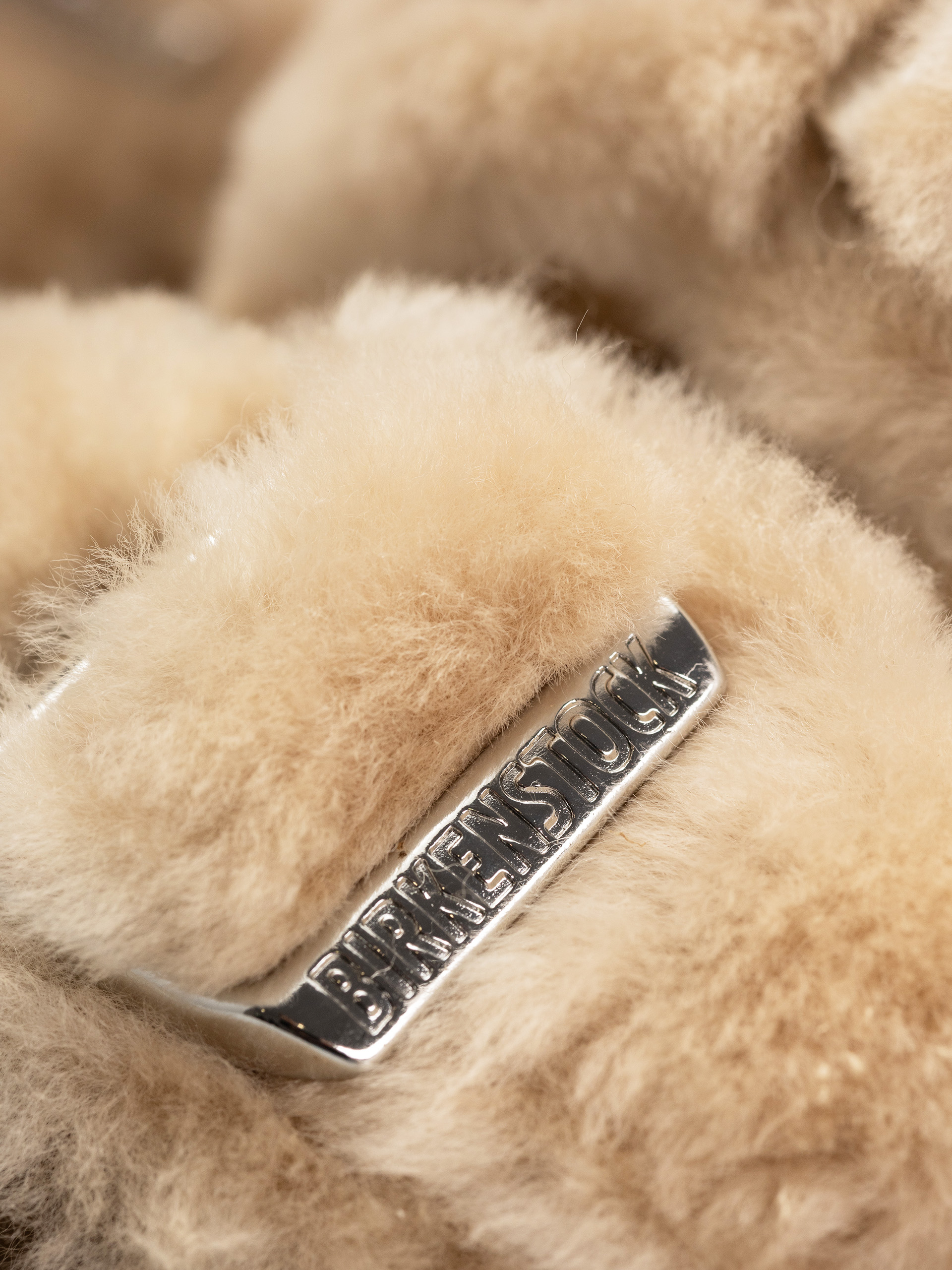 Birkenstock Arizona Shearling Cover Upper Narrow Wmn Flip Flops (sandcastle)