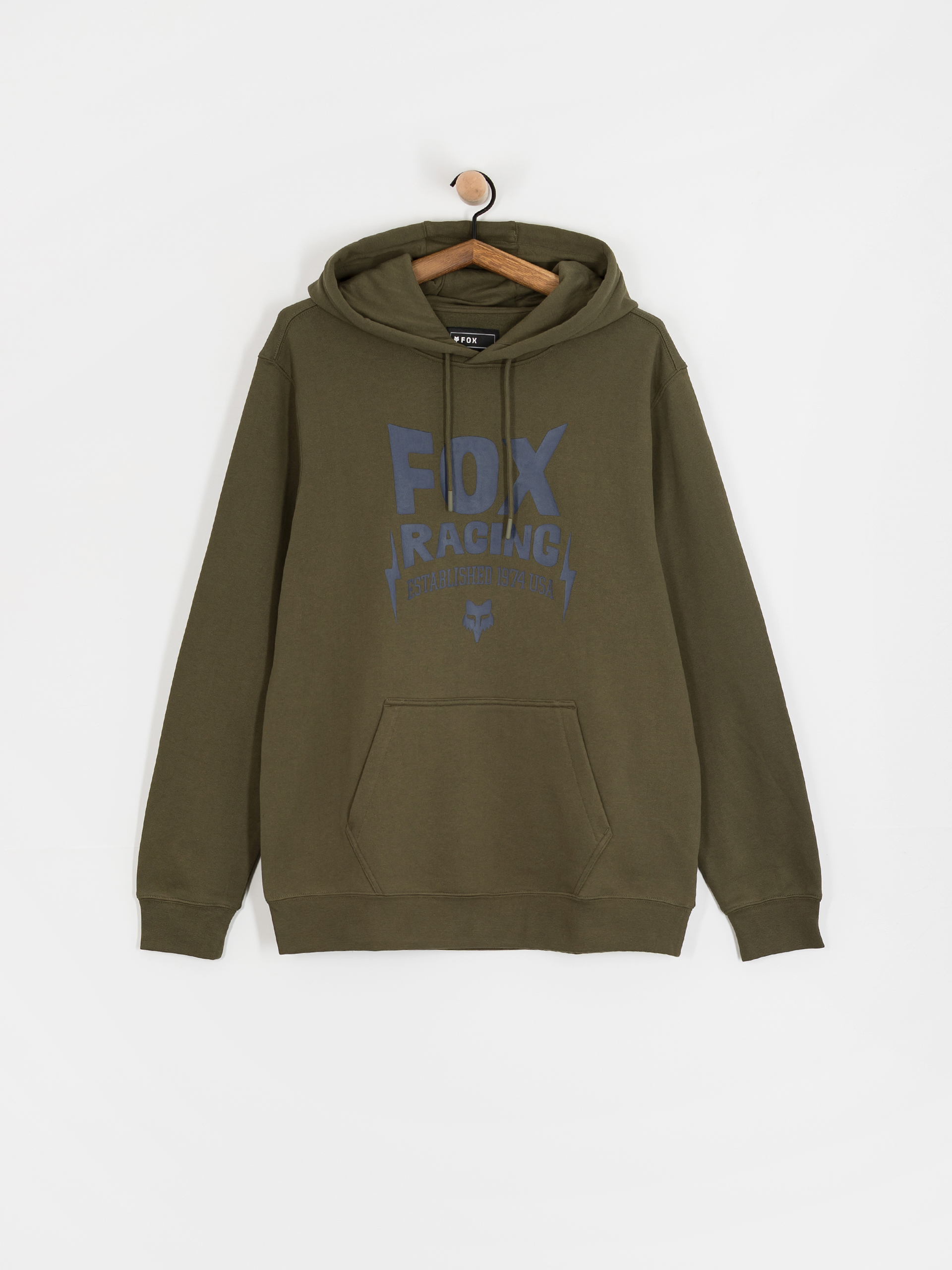 Fox Bolt HD Hoodie (olive green)