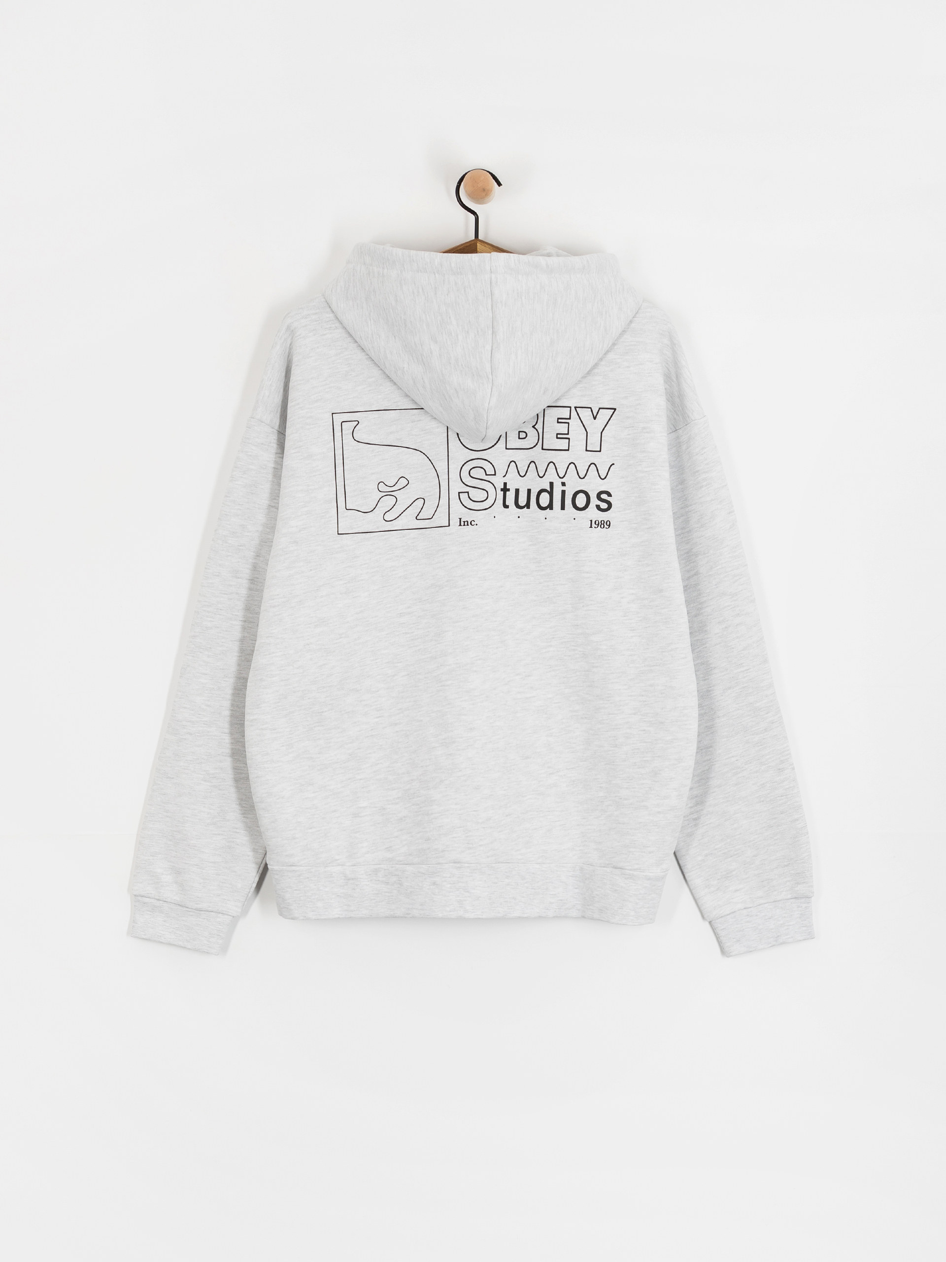 OBEY Nico Extra Heavy HD Hoodie (ash grey)