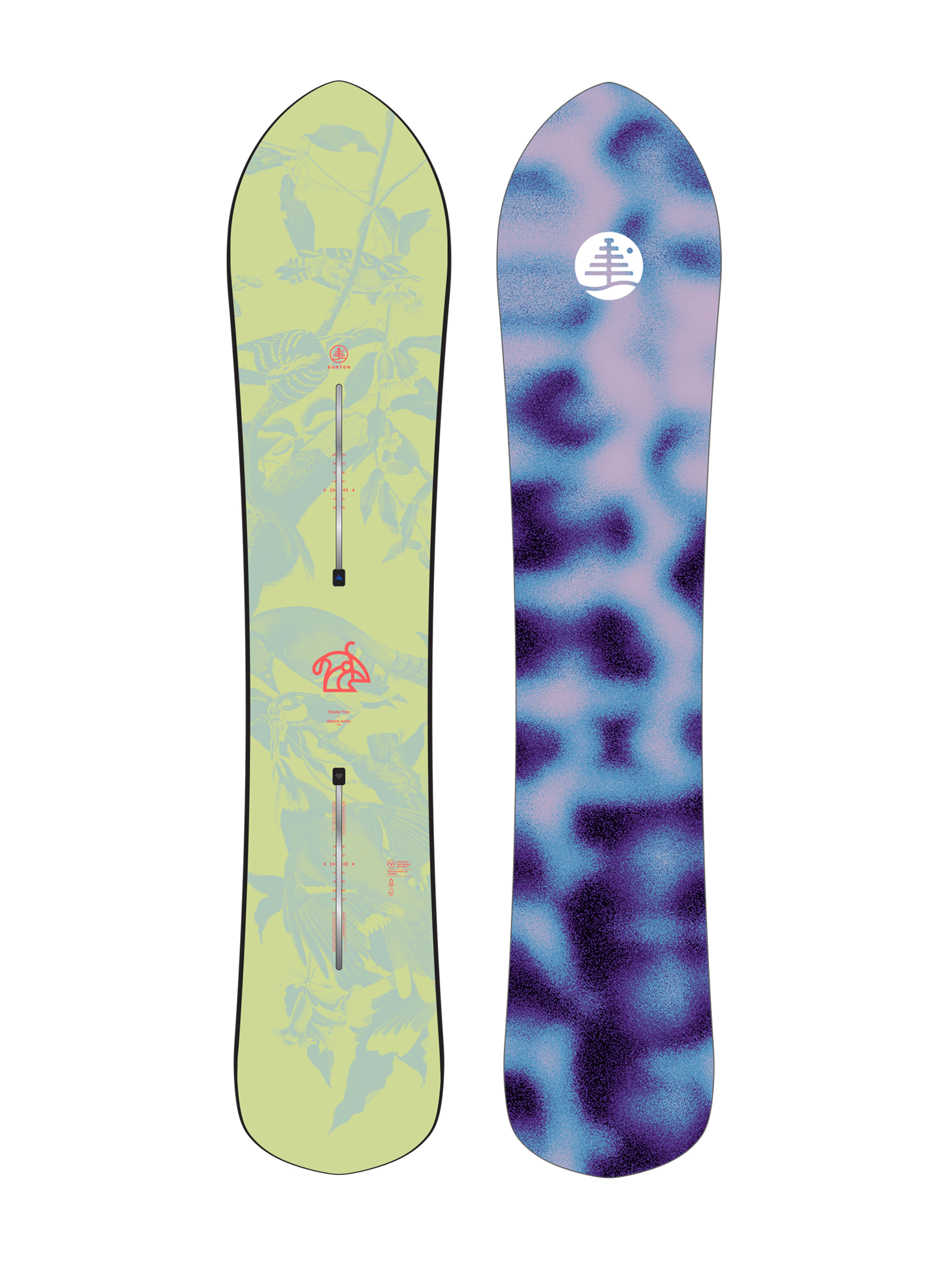 Burton Snowboard Family Tree Sketch Artist