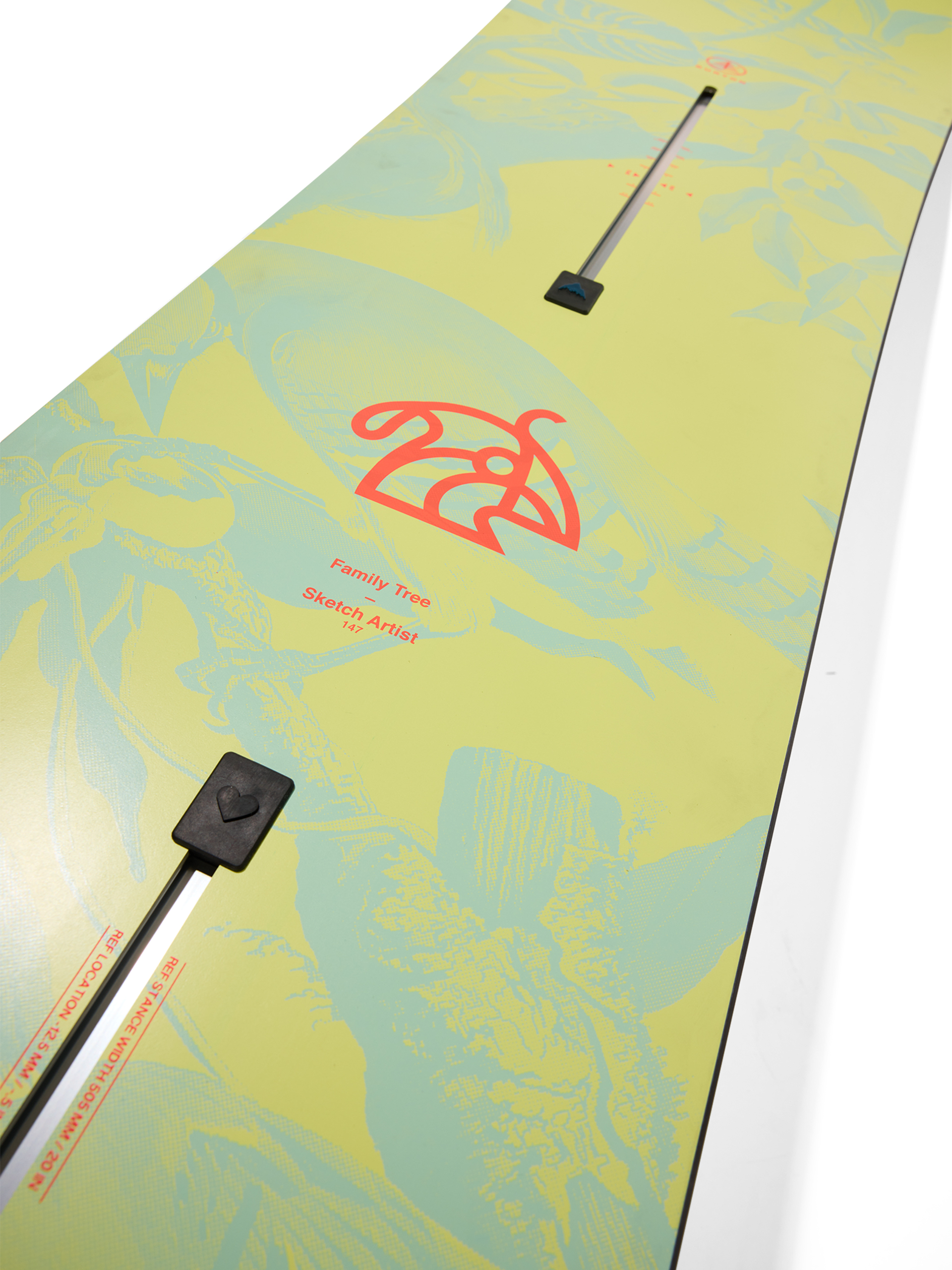 Mens Burton Snowboard Family Tree Sketch Artist