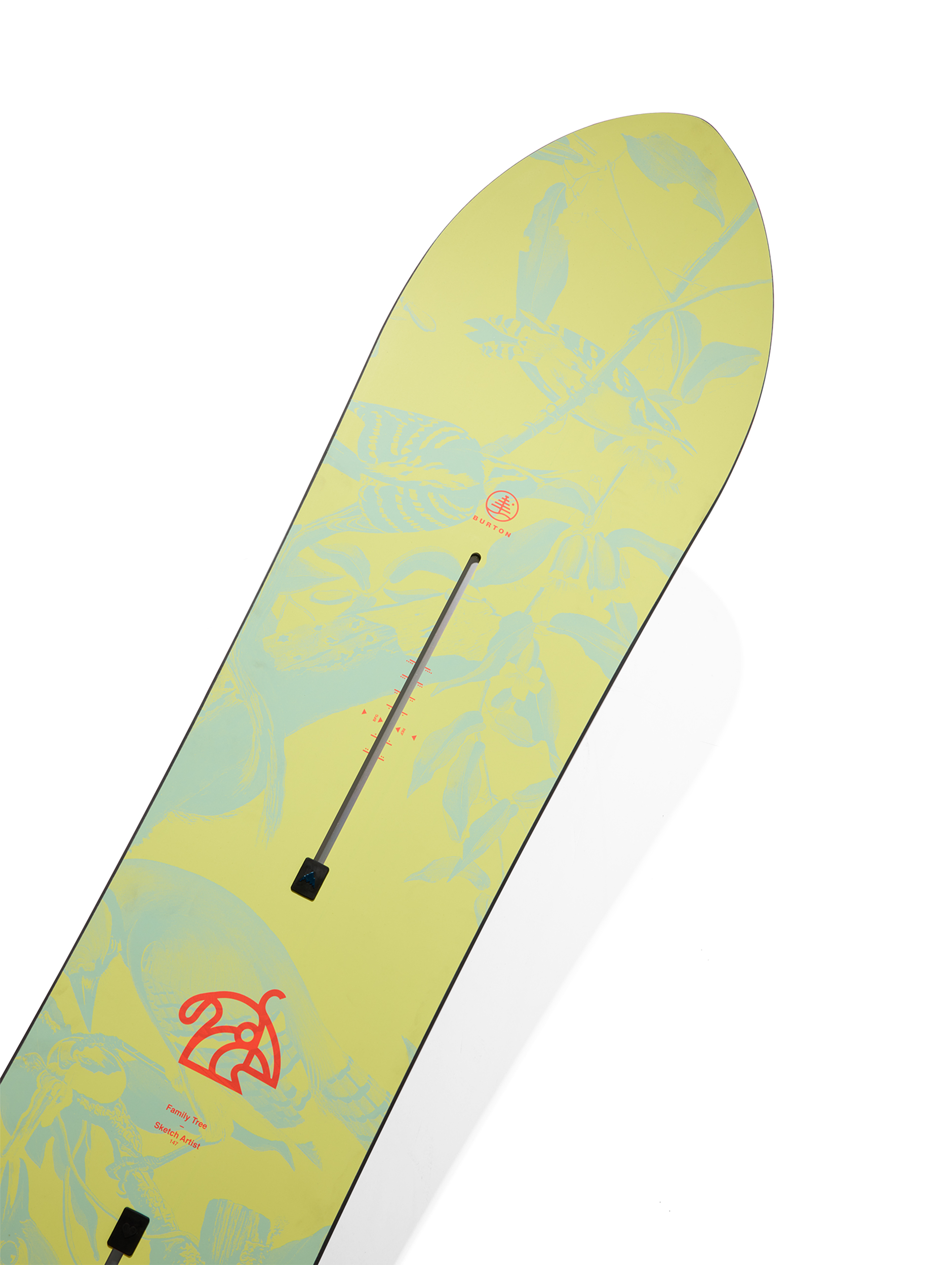 Mens Burton Snowboard Family Tree Sketch Artist