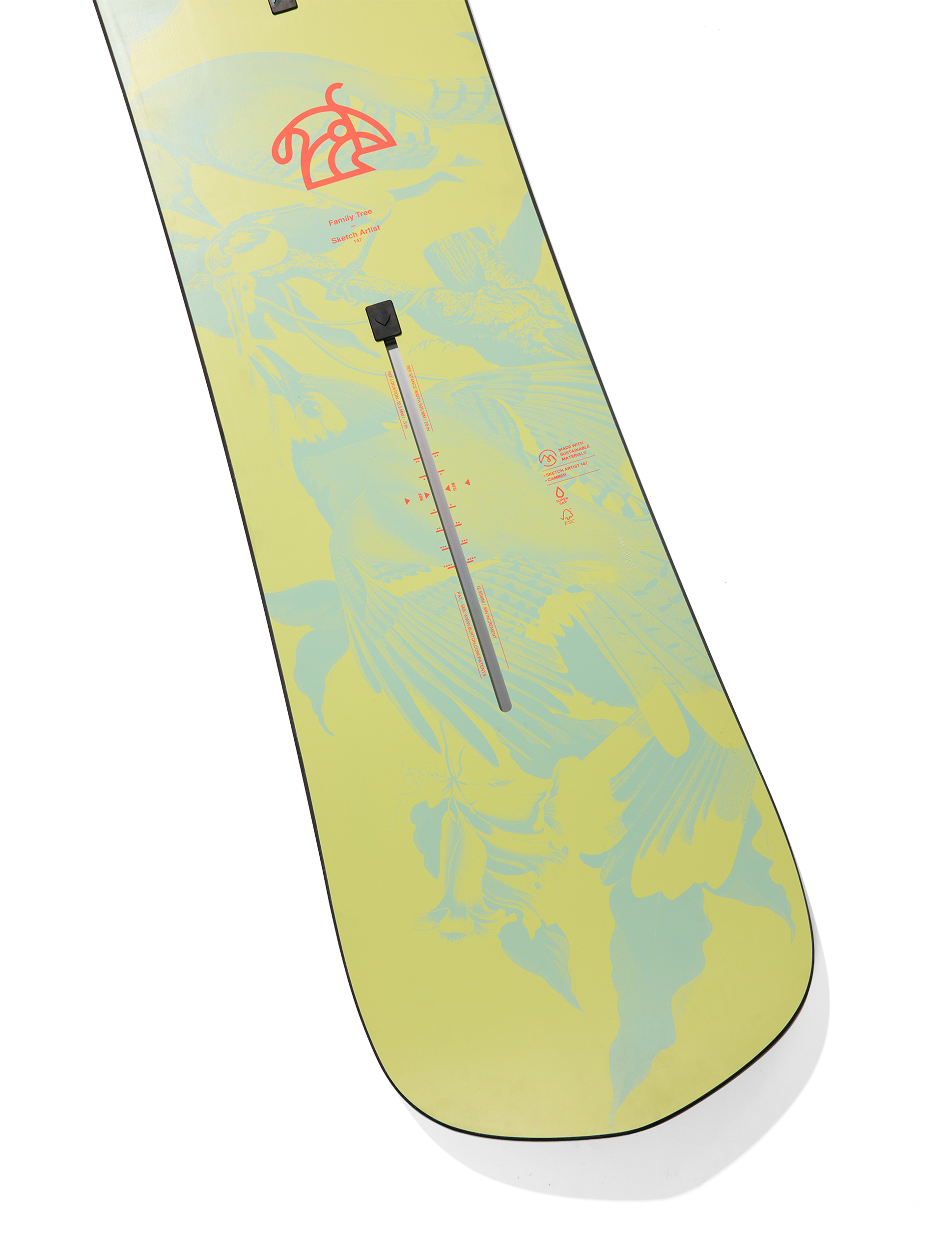 Mens Burton Snowboard Family Tree Sketch Artist