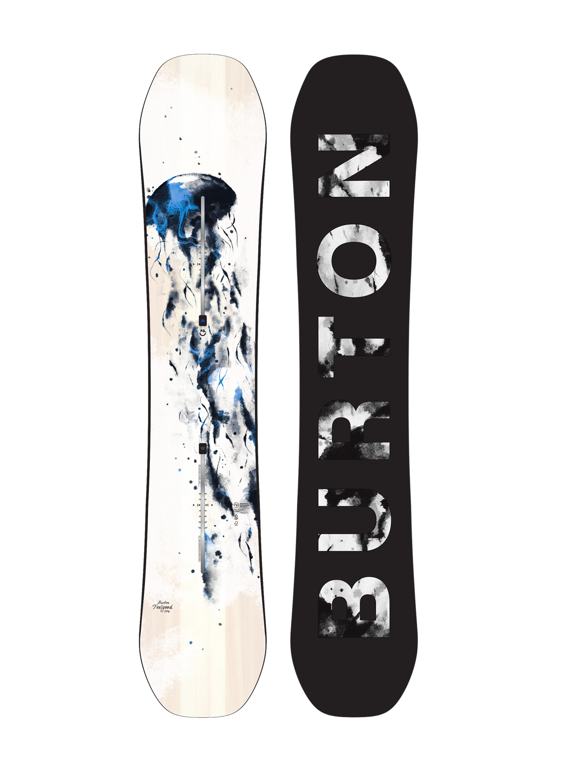 Burton Snowboard Feelgood Wmn - white, black, multicolor (jellyfish)