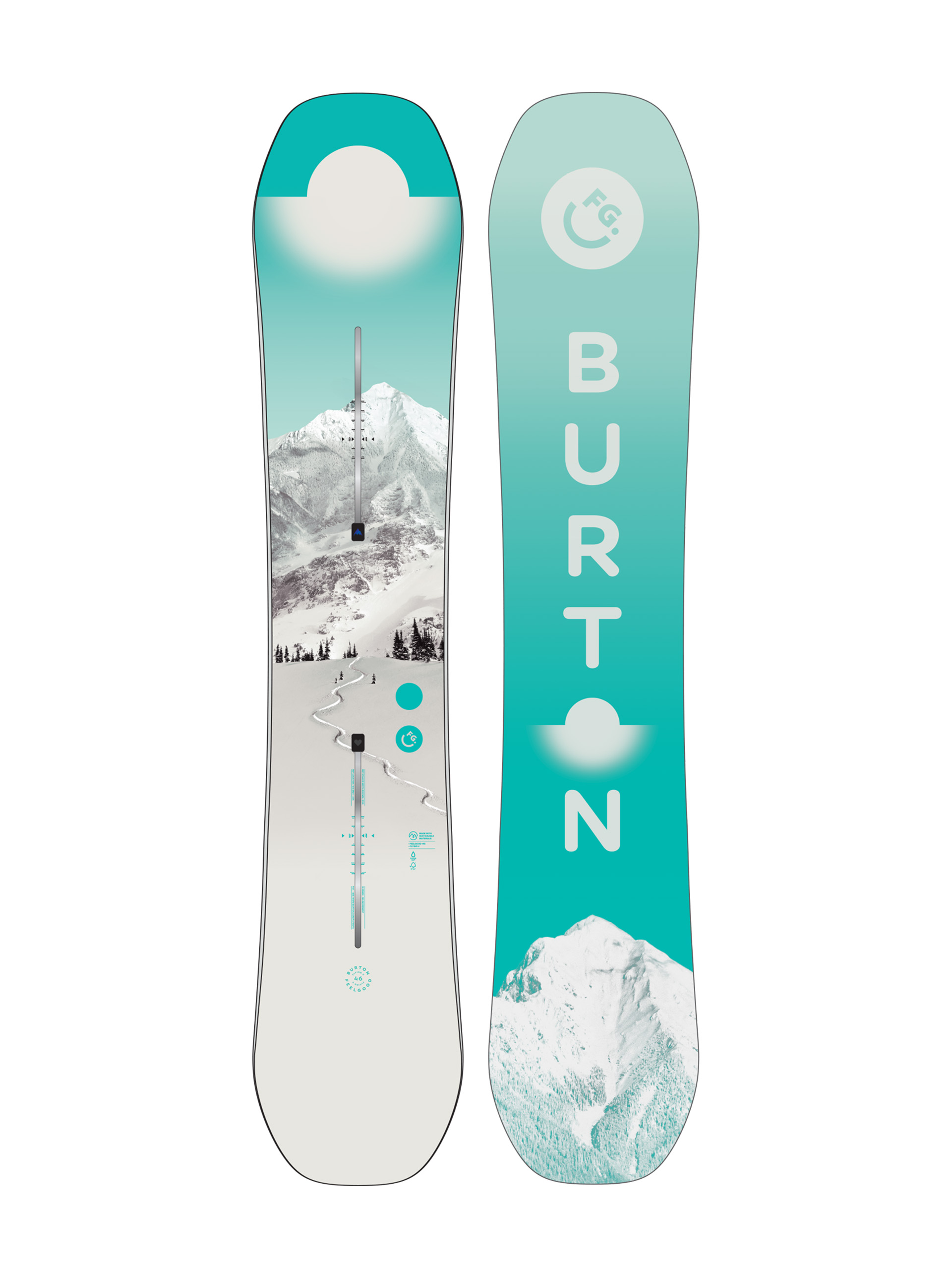 Damen Burton Feelgood Flying V Snowboard (first tracks)