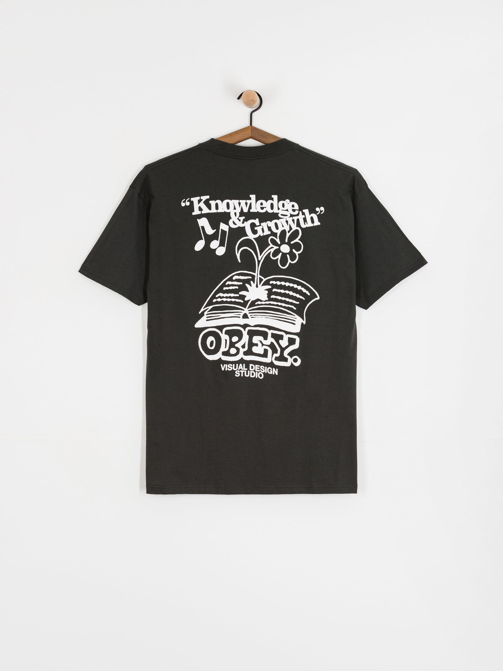 OBEY Obey Knowledge & Growth T-Shirt (vintage black)
