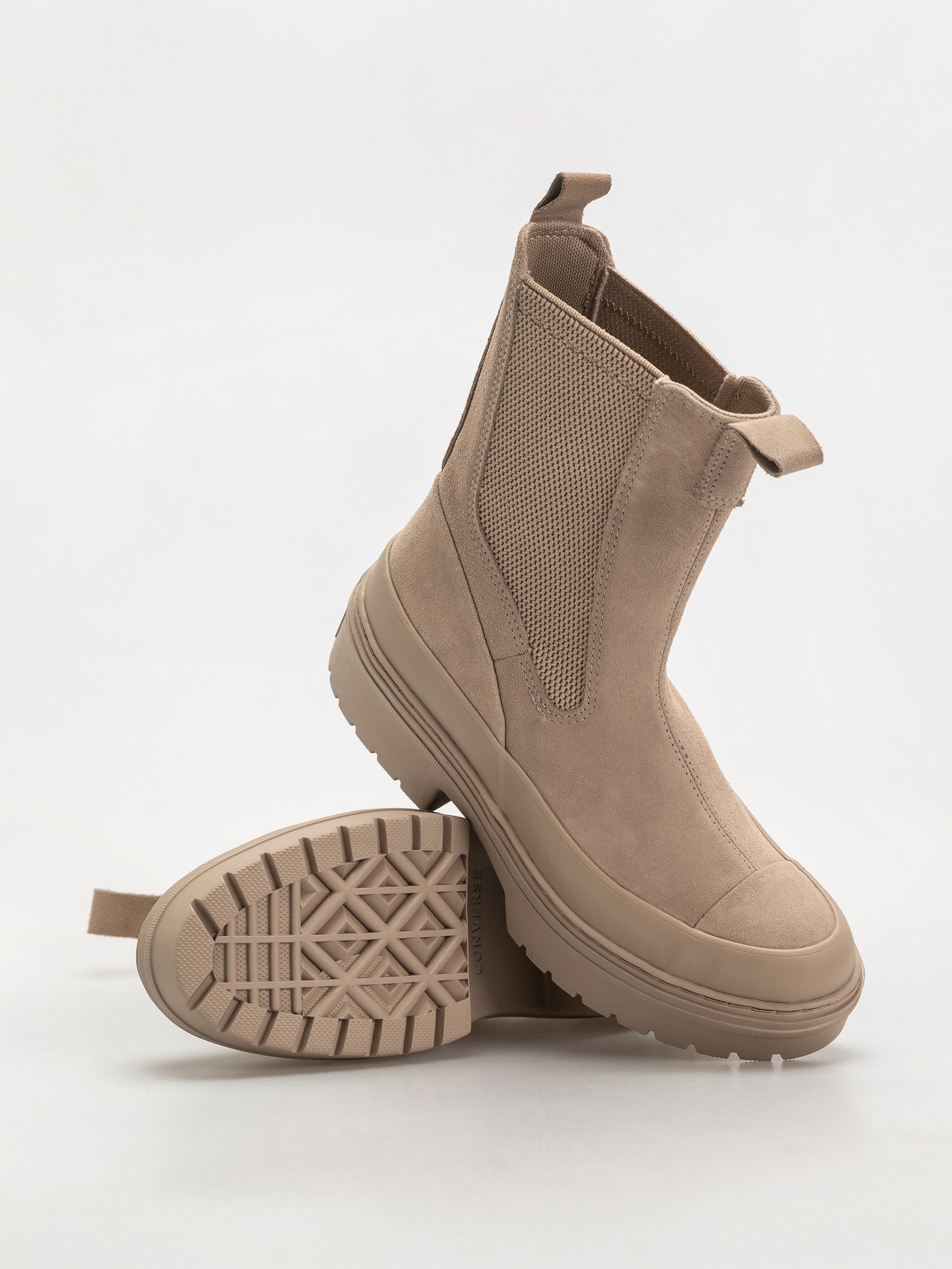 Converse Chuck Taylor All Star Lugged Heel Chelsea Wmn Schuhe (sand/chocolate)