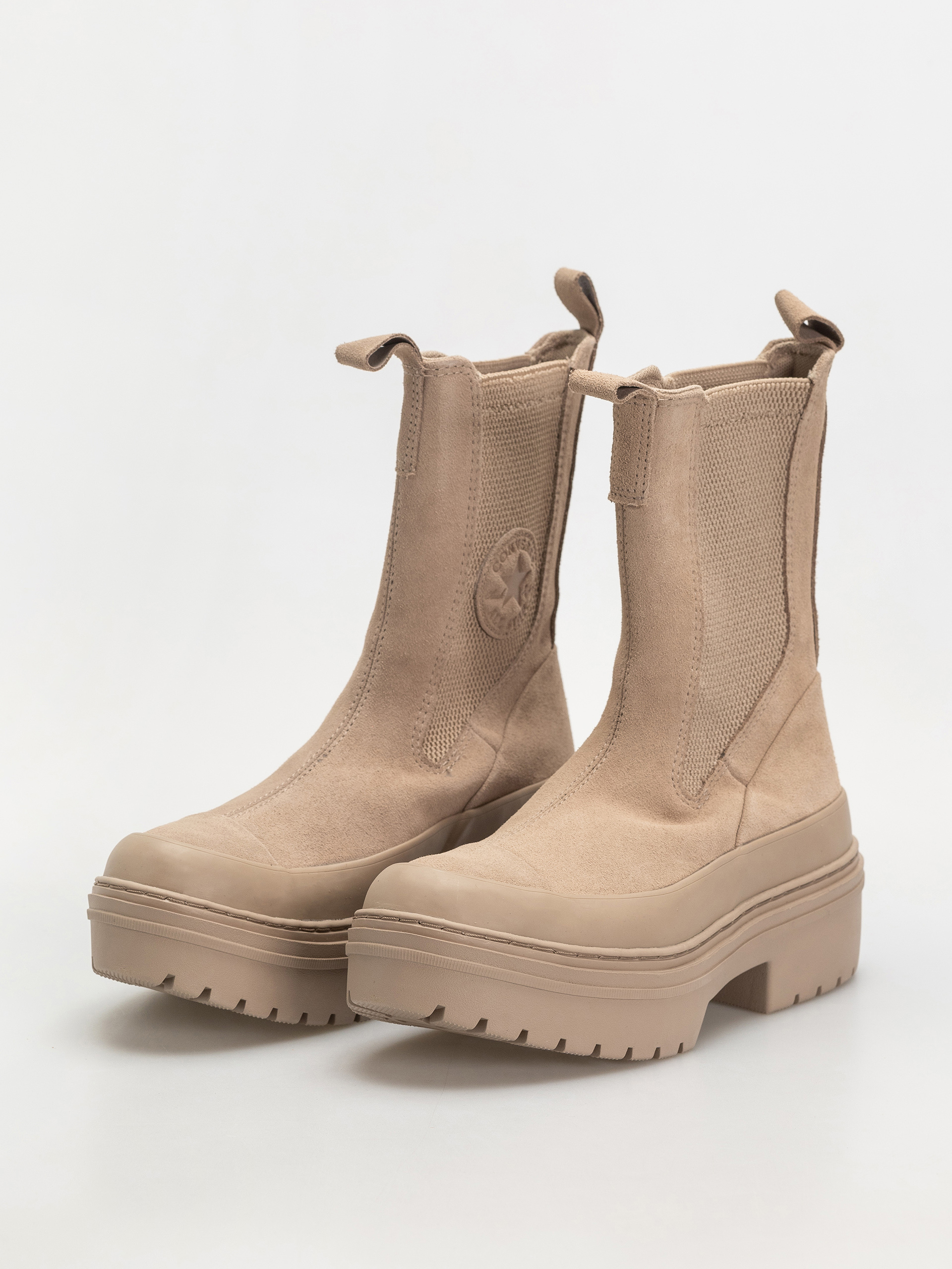 Converse Chuck Taylor All Star Lugged Heel Chelsea Wmn Shoes (sand/chocolate)