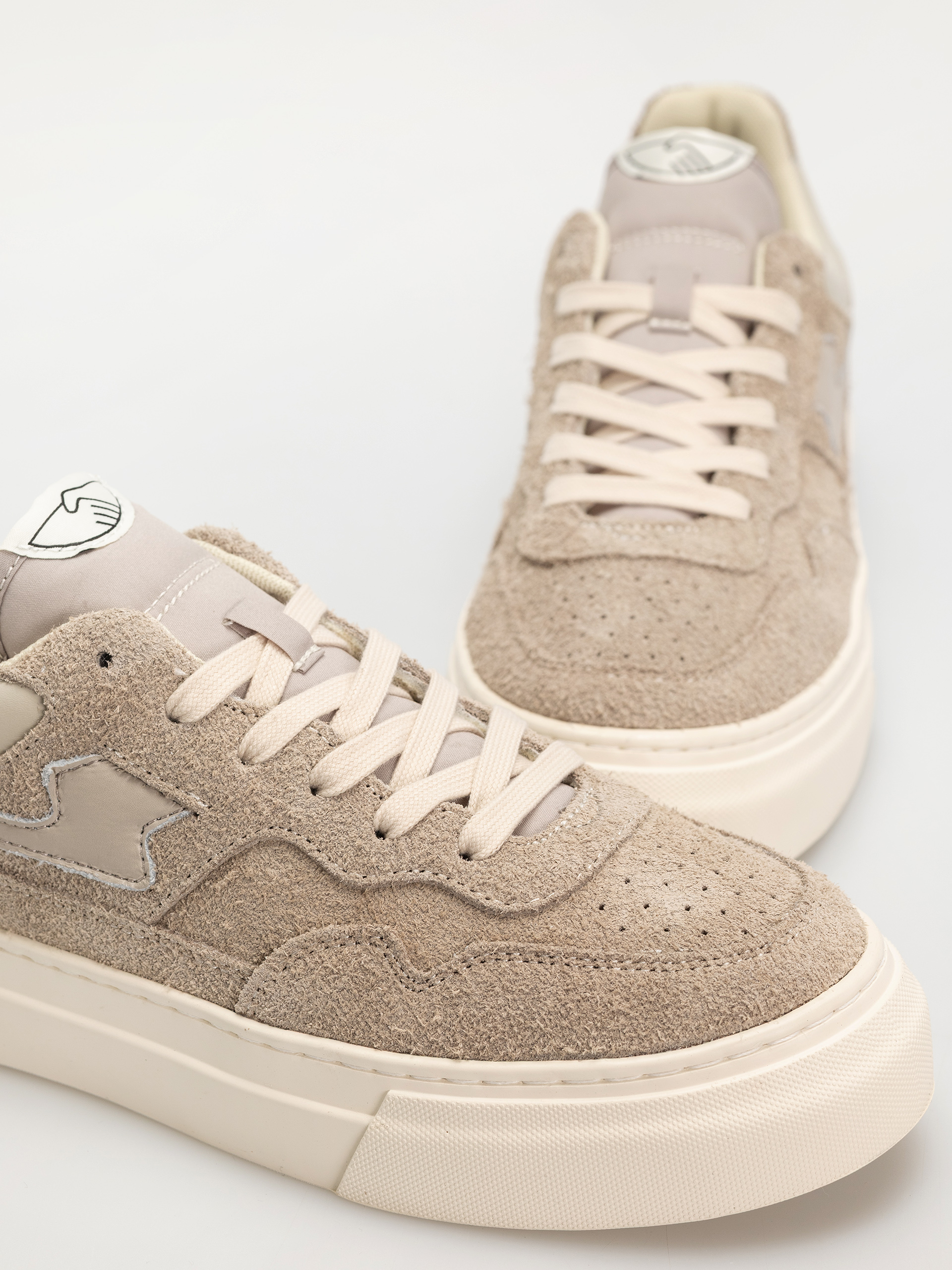 Stepney Workers Club Pearl S-Strike Shoes (raw suede taupe)