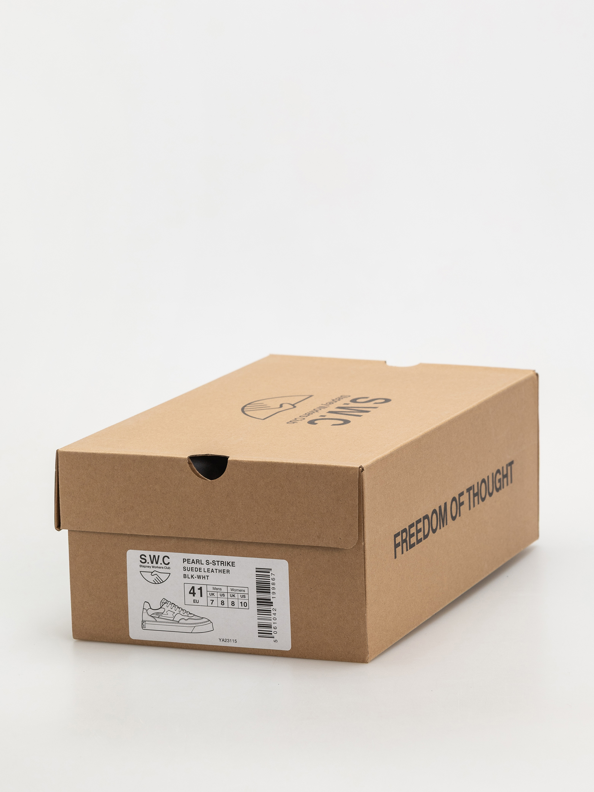 Stepney Workers Club Pearl S-Strike Shoes (suede leather black white)