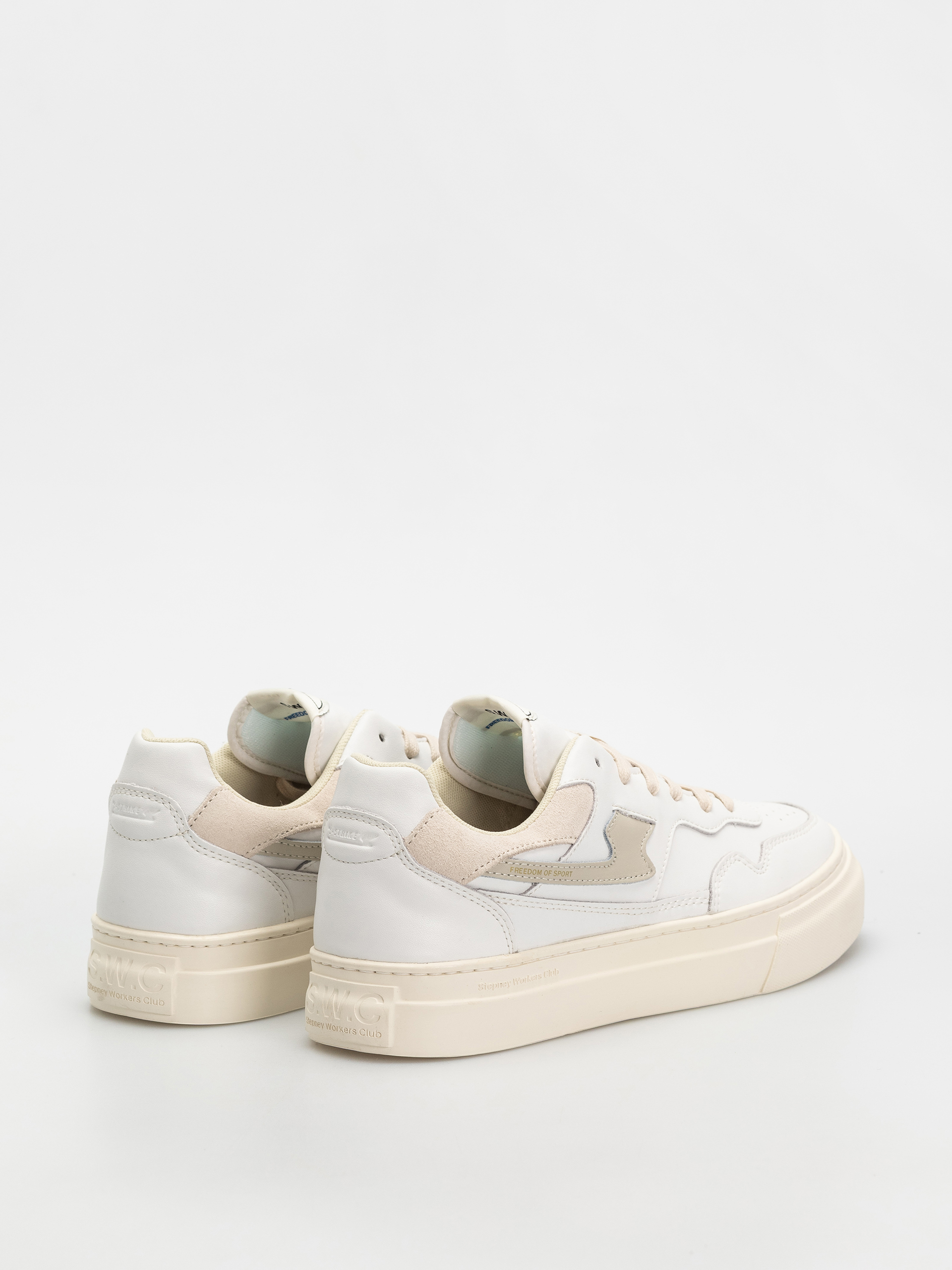 Stepney Workers Club Pearl S-Strike Shoes (leather white putty)