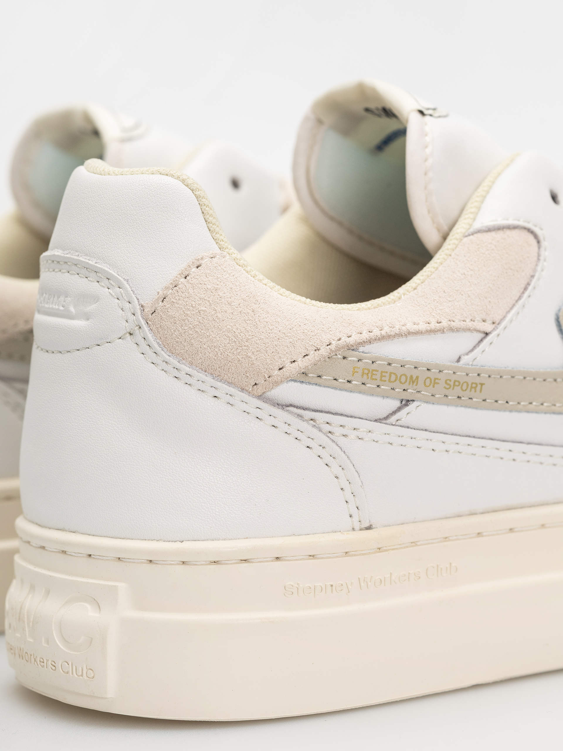 Stepney Workers Club Pearl S-Strike Shoes (leather white putty)