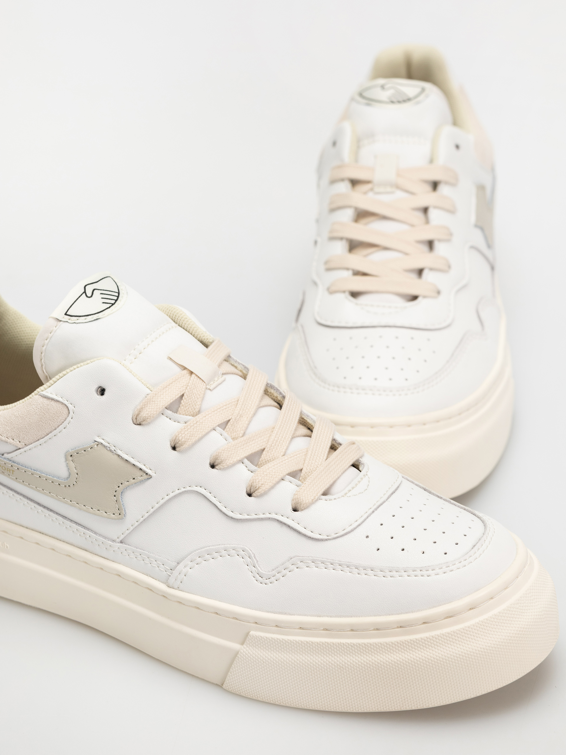 Stepney Workers Club Pearl S-Strike Schuhe (leather white putty)