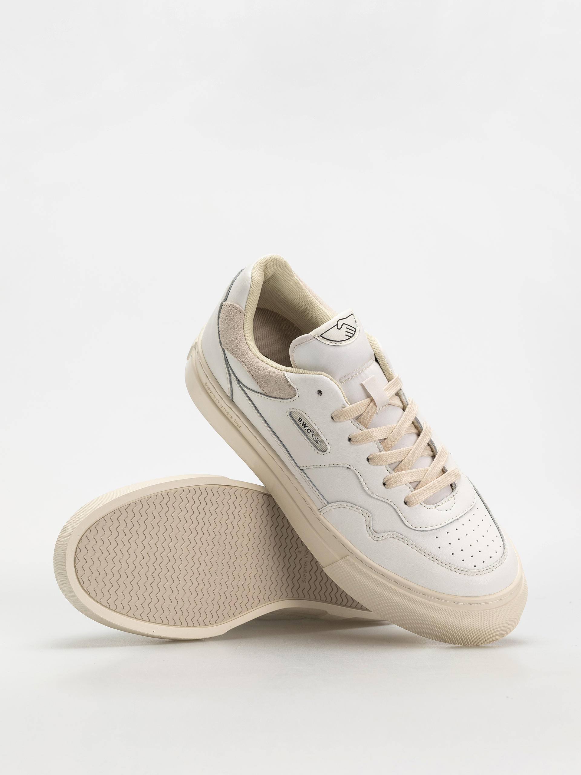 Stepney Workers Club Pearl Shoes (leather white putty)