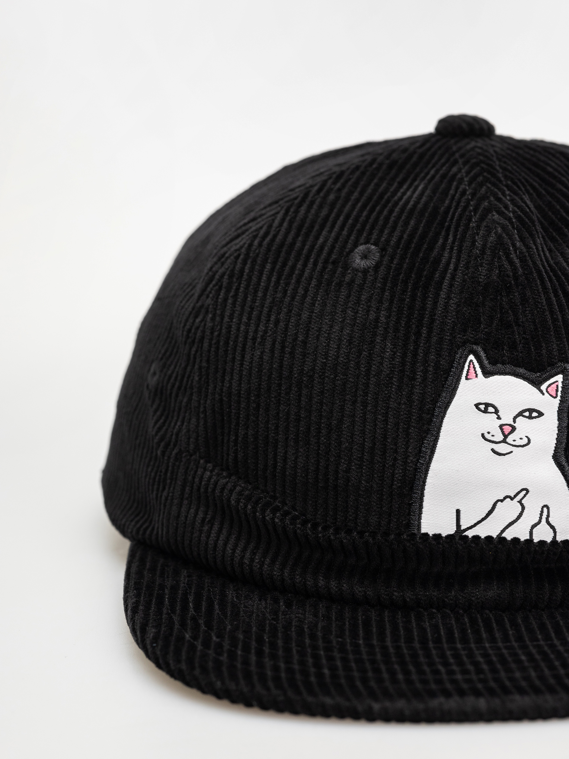 RipNDip Lord Nermal Corduroy Cap (black)