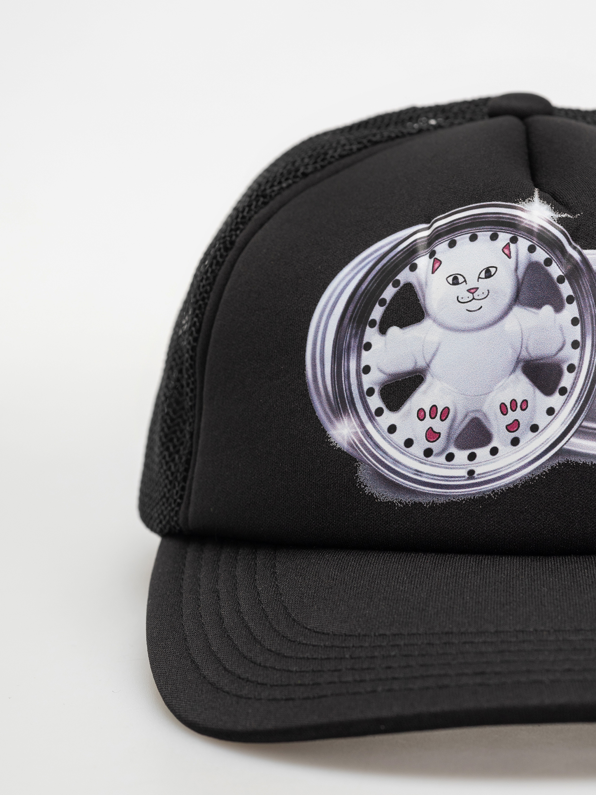 RipNDip Nerm Wheels Trucker Cap (black)