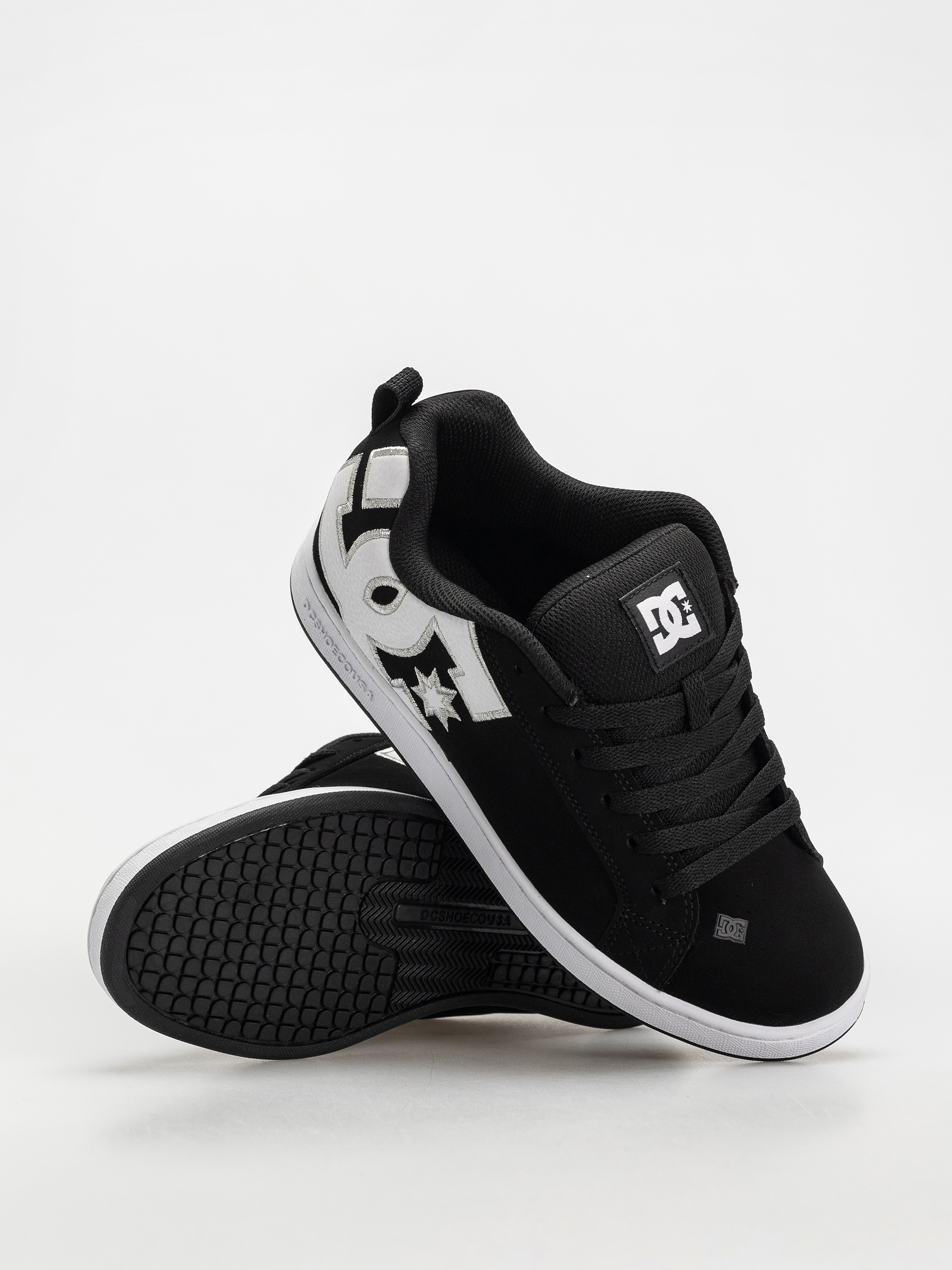 DC Court Graffik Wmn Schuhe (black/white stencil)