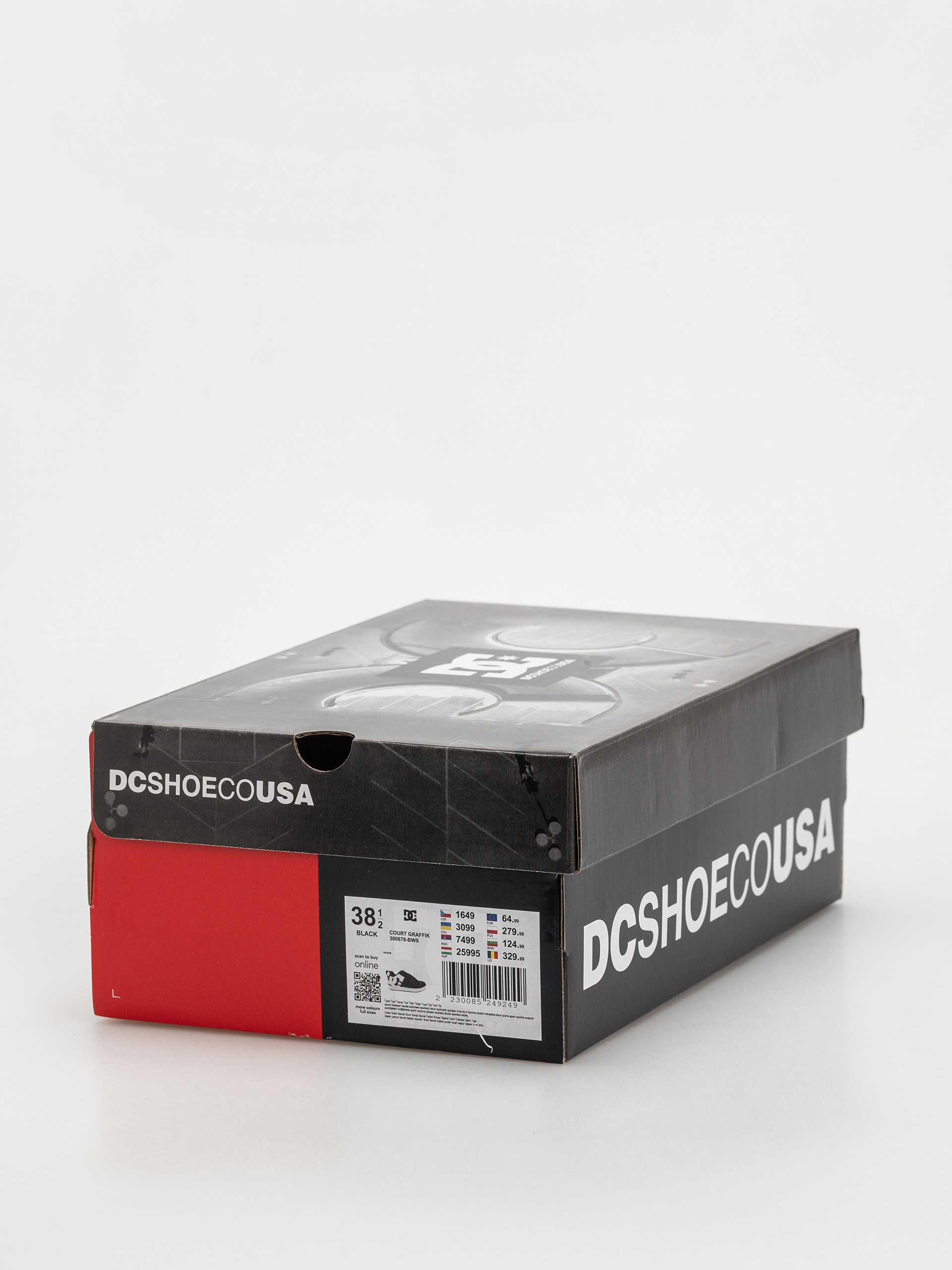 DC Court Graffik Wmn Shoes (black/white stencil)