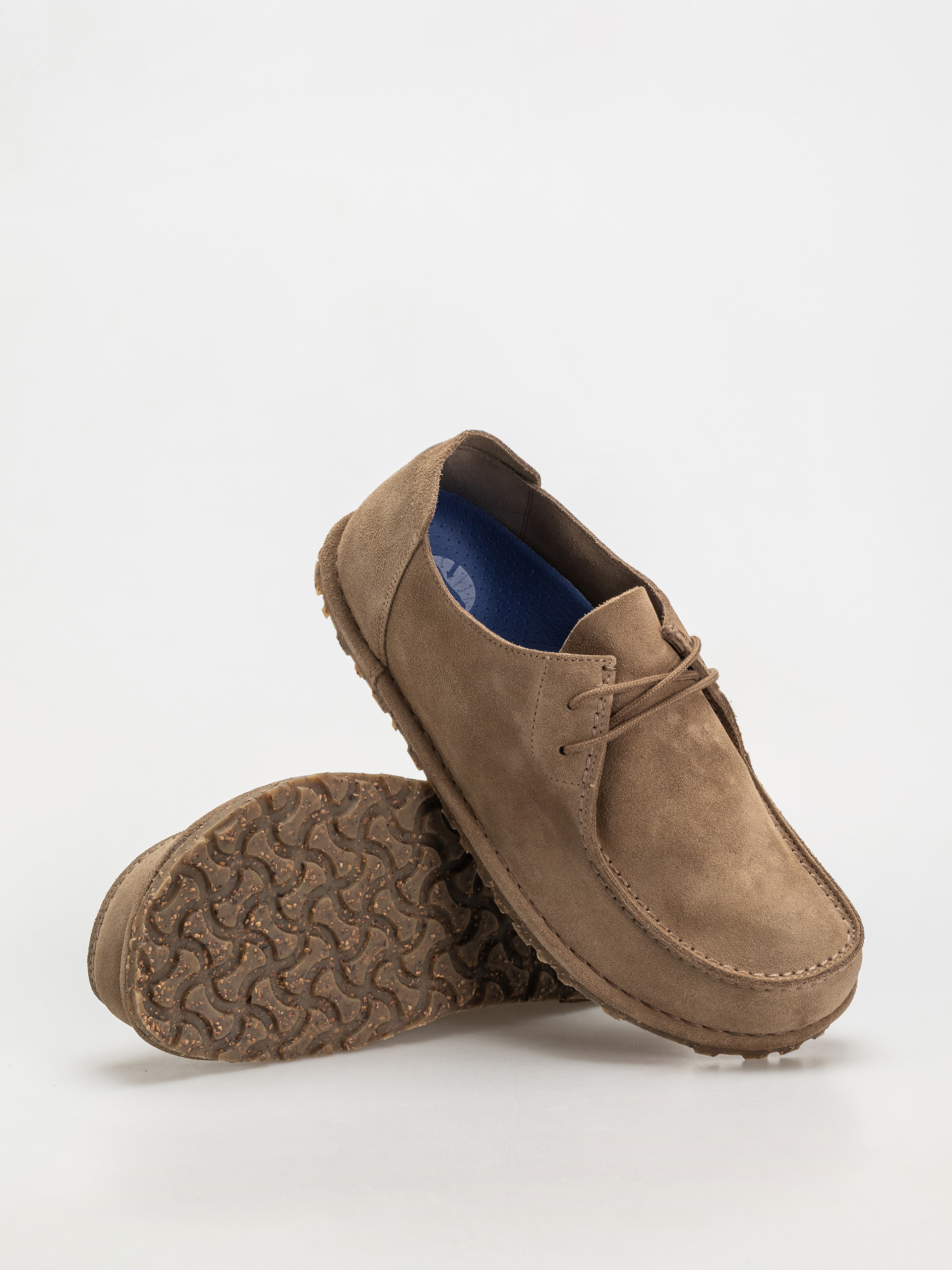 Birkenstock Flip-flops Utti Lace Suede Leather Regular (gray taupe)