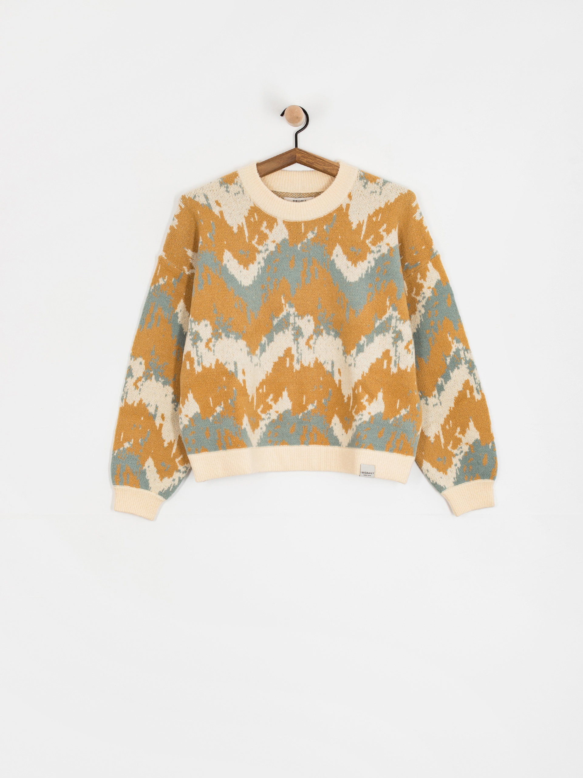 Iriedaily Boxy Fluff Sweater Wmn (khaki grey)
