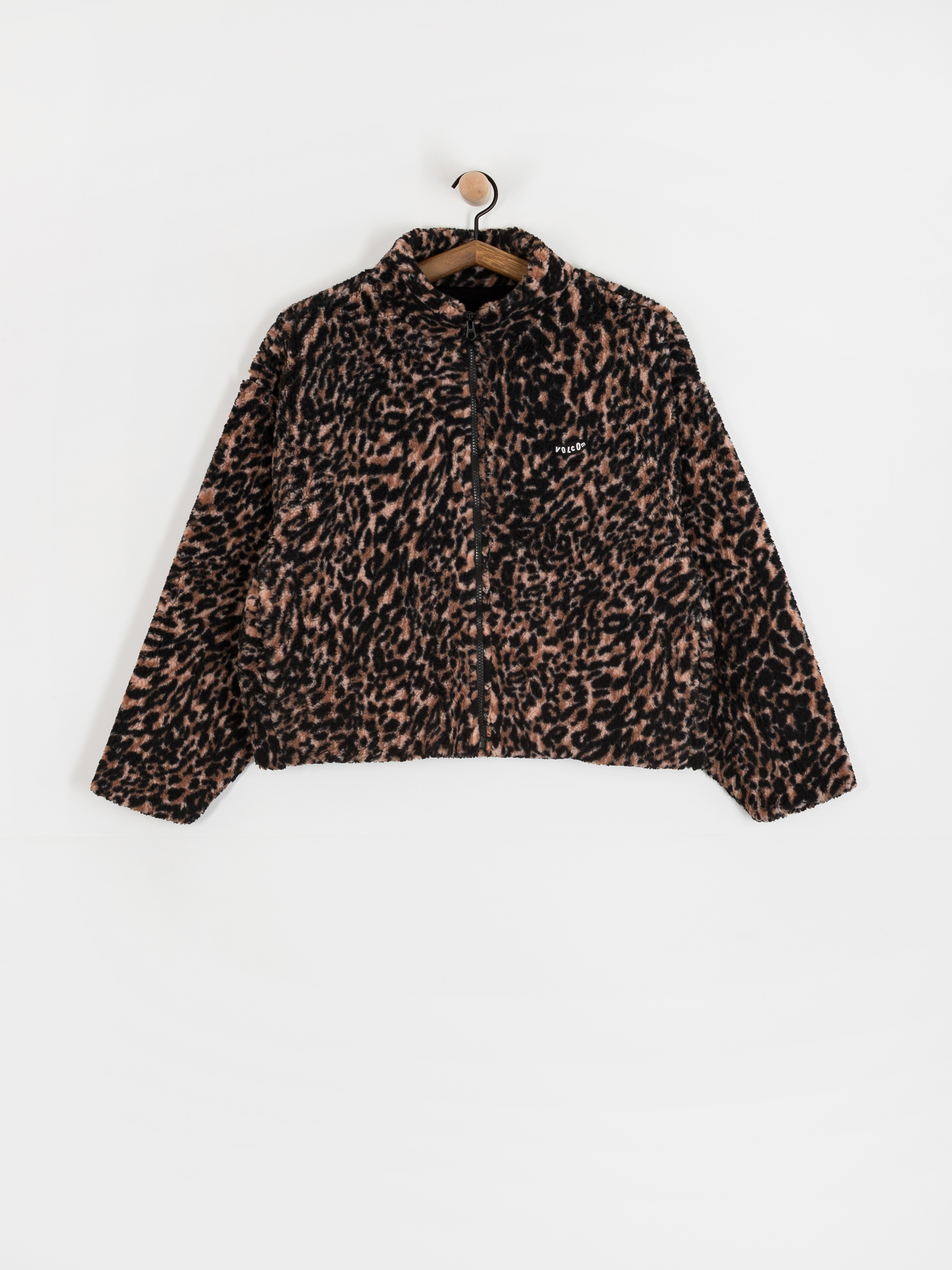 Volcom Sweatshirt Wylding Out Sherpa Wmn (animal print)