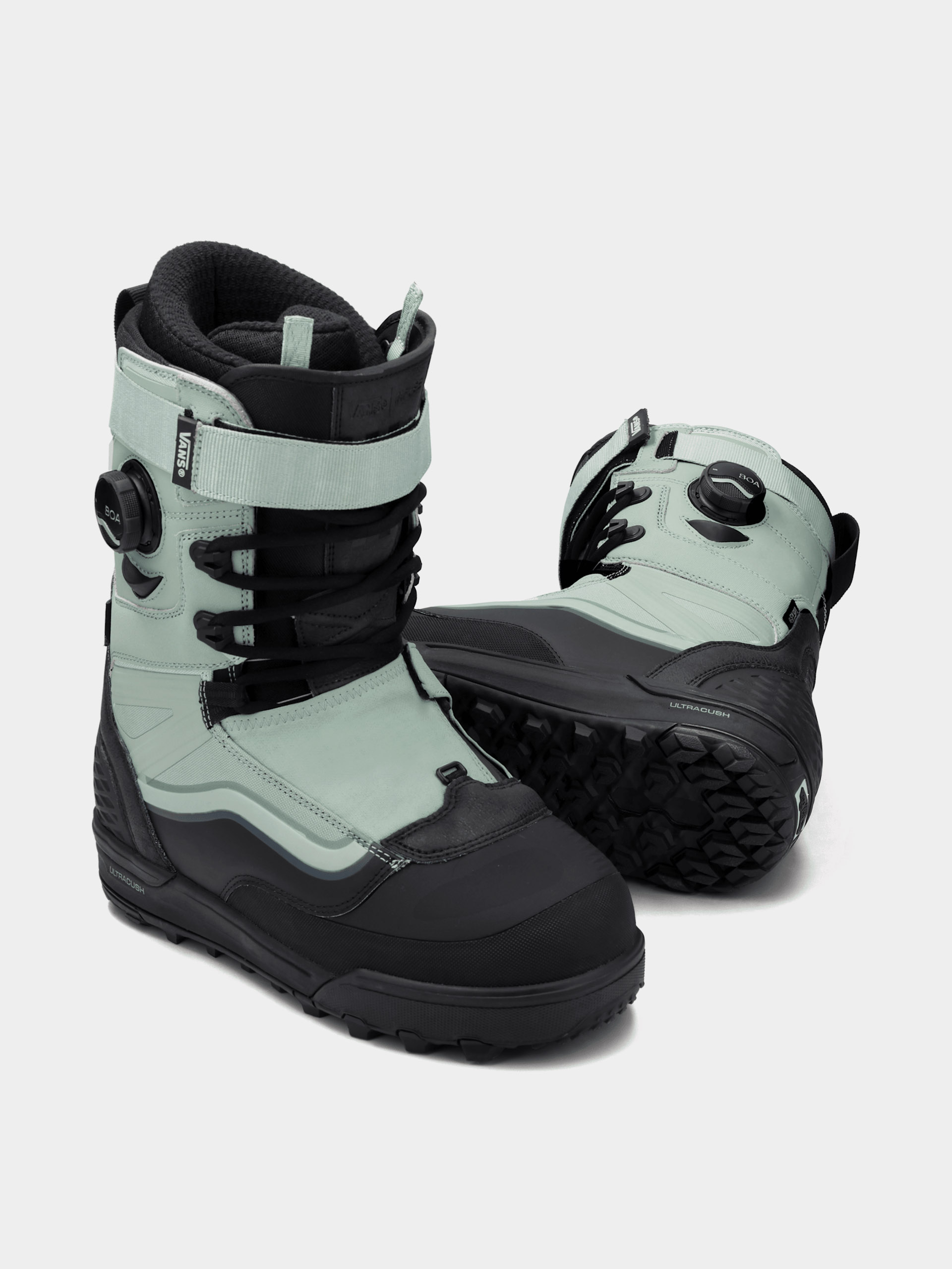 VANS スノーボードブーツ グレー Vans Snowboard boots Infuse - black, green (30th anniversary gray