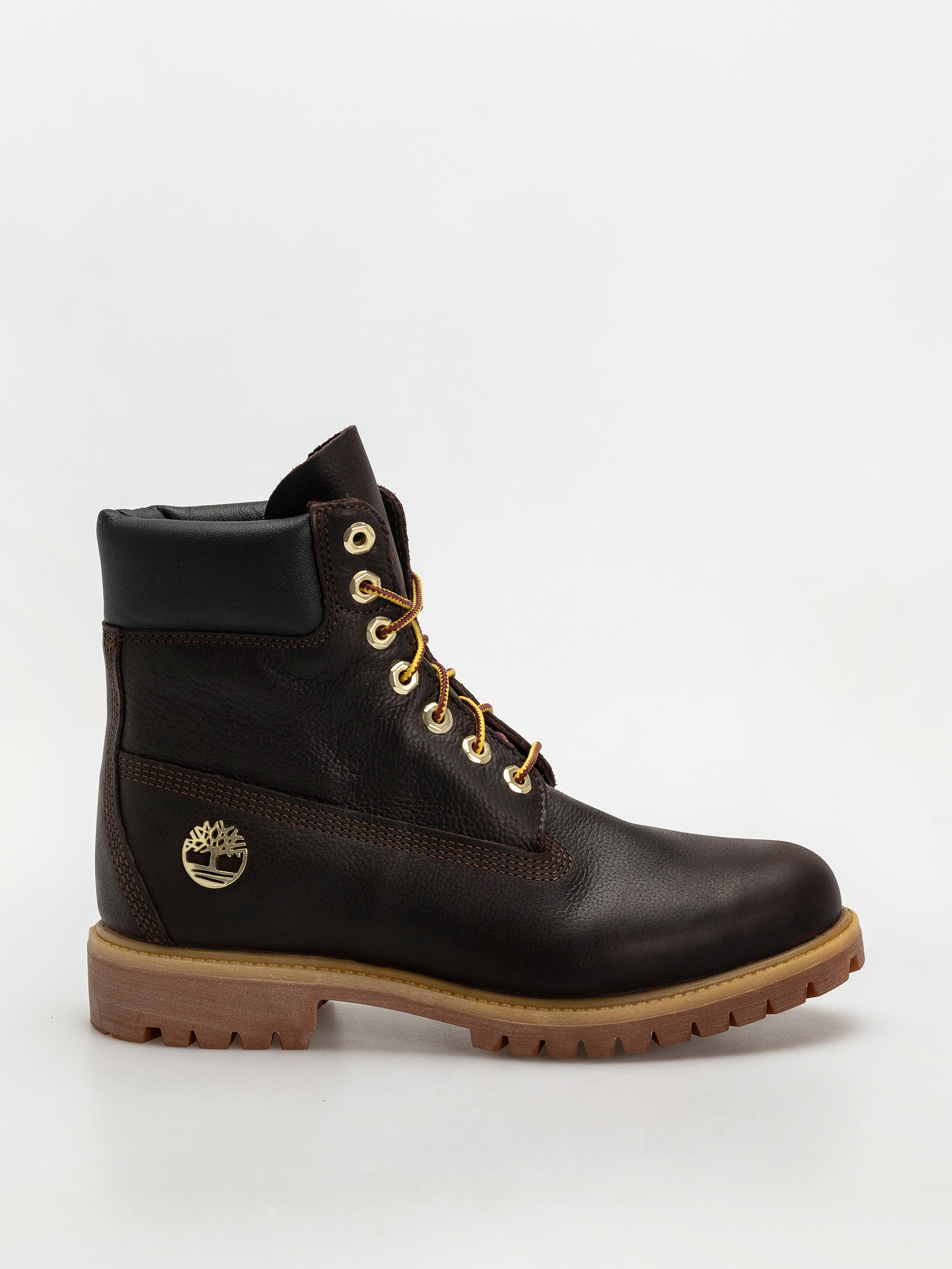 Timberland Premium 6 Inch winter shoes (dk brown full grain w blk)