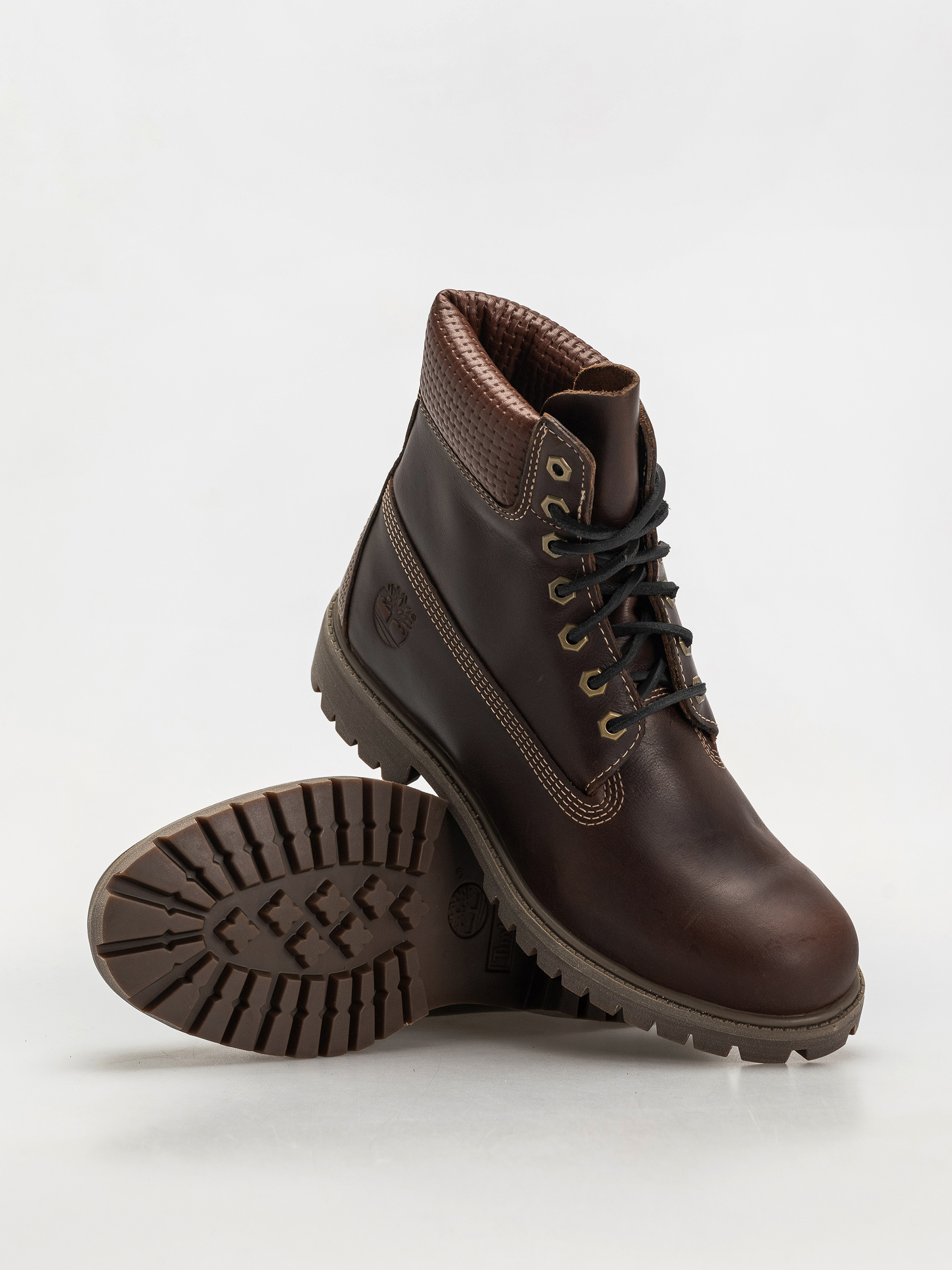 Timberland Premium 6 Inch winter shoes (md brown full grain w blk)