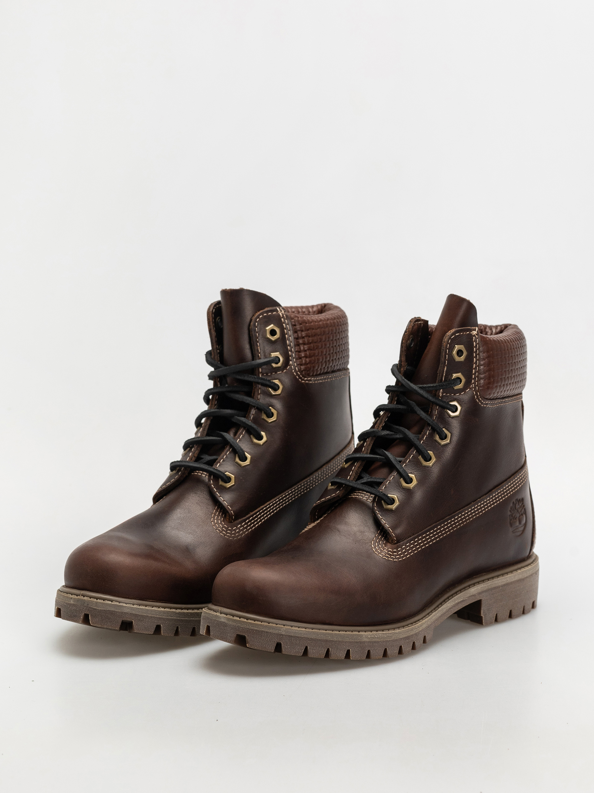 Timberland Premium 6 Inch winter shoes (md brown full grain w blk)