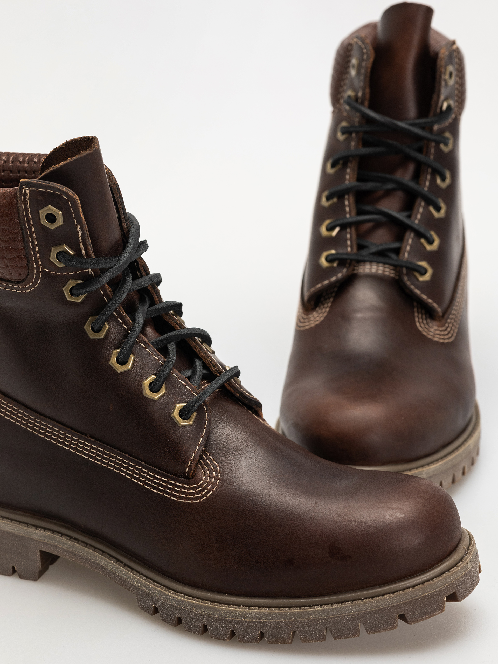 Timberland Premium 6 Inch winter shoes (md brown full grain w blk)